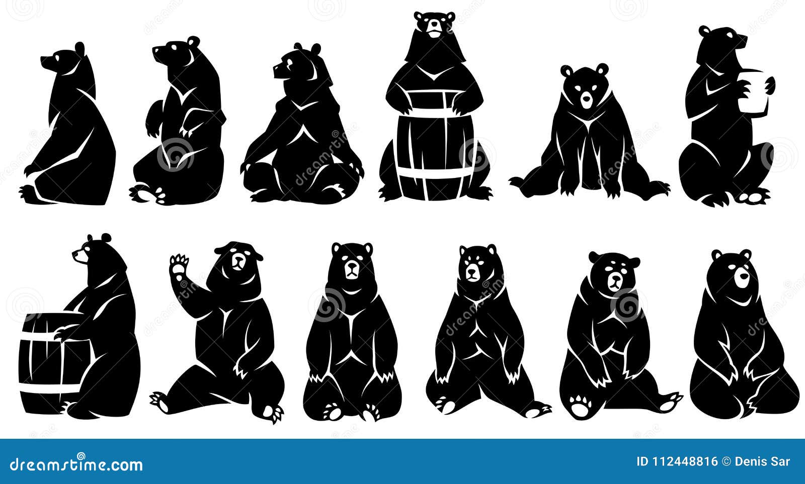 decorative  sitting bears.