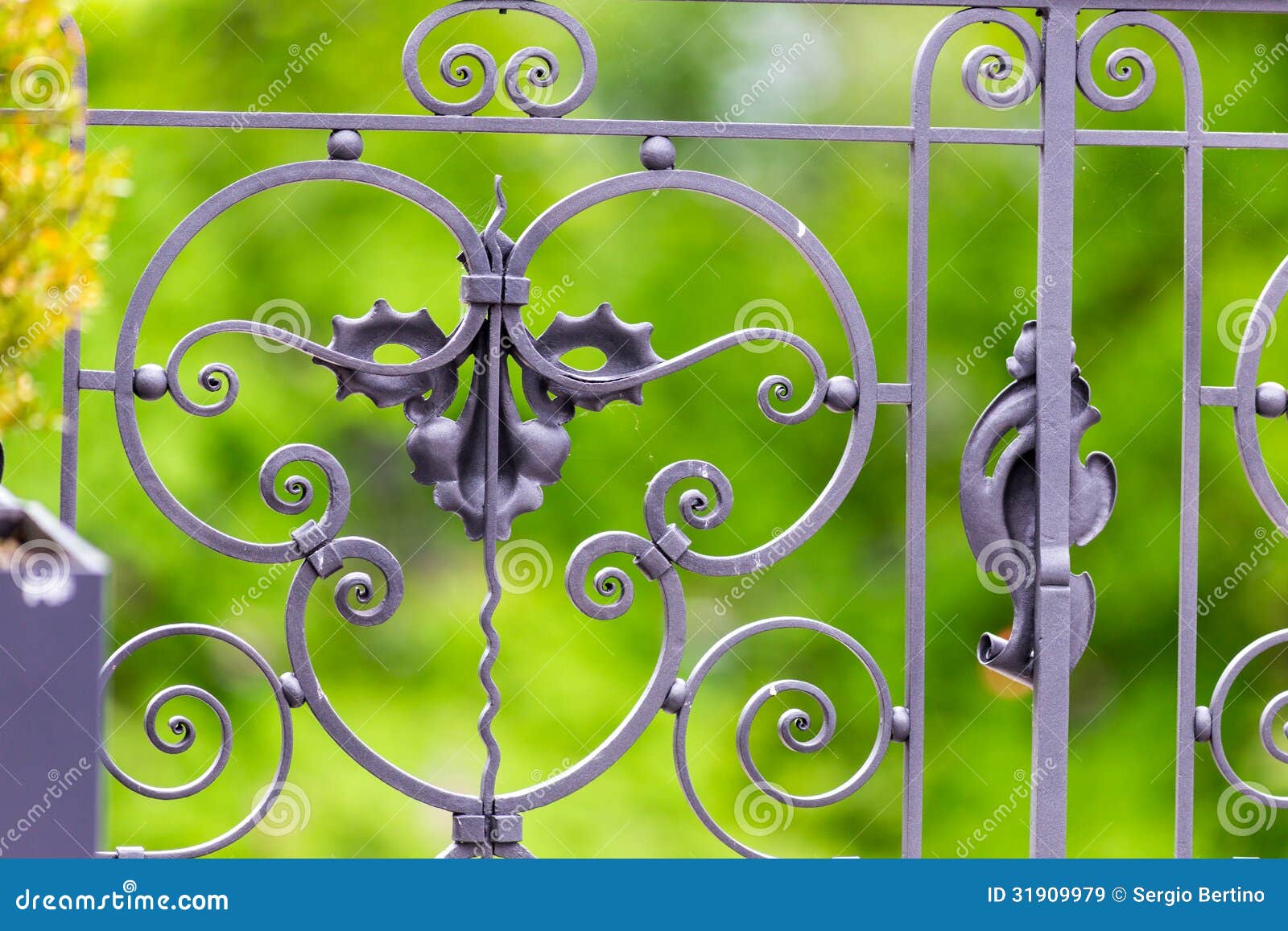 Decorative ironwork design stock image. Image of artwork 31909979