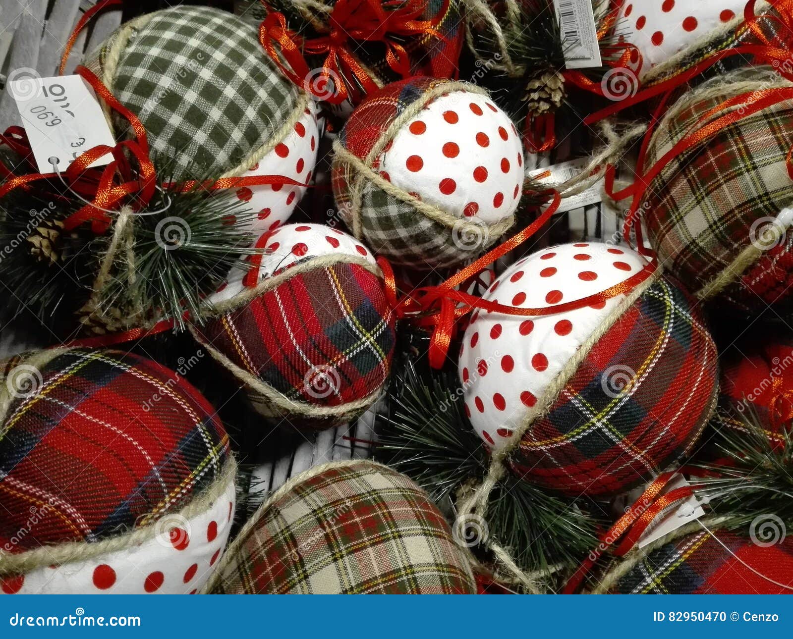 Decorative Items for Christmas Stock Photo Image of background