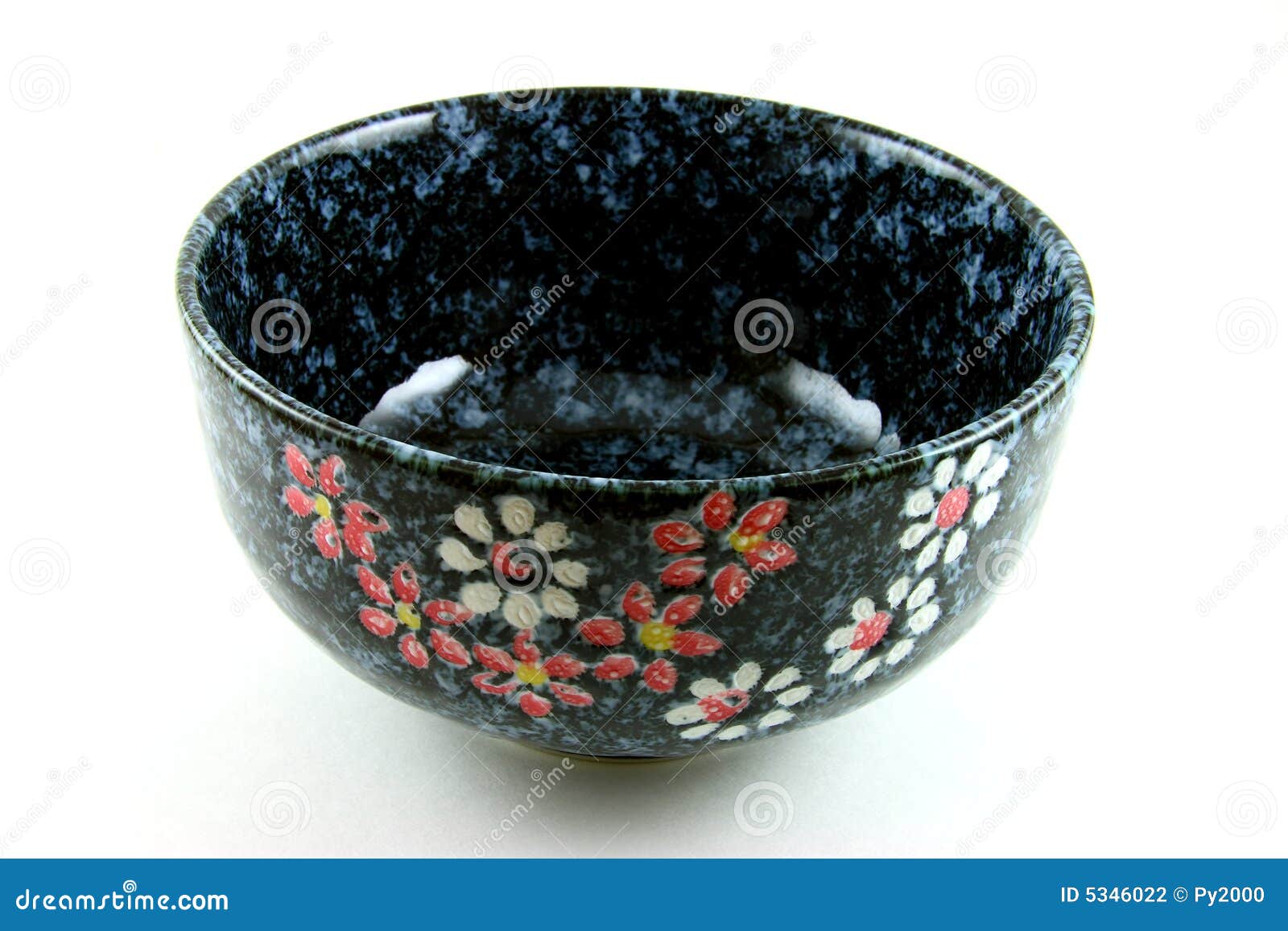 Decorative Japanese bowl stock photo. Image of flowers 5346022