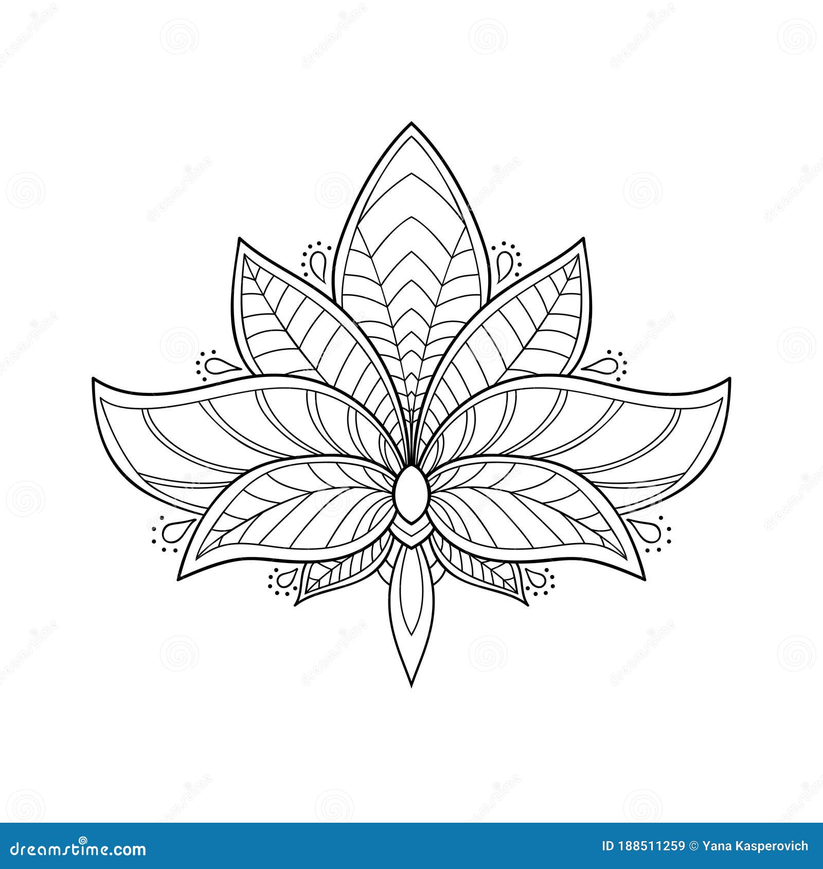 Featured image of post Simple Lotus Flower Coloring Page