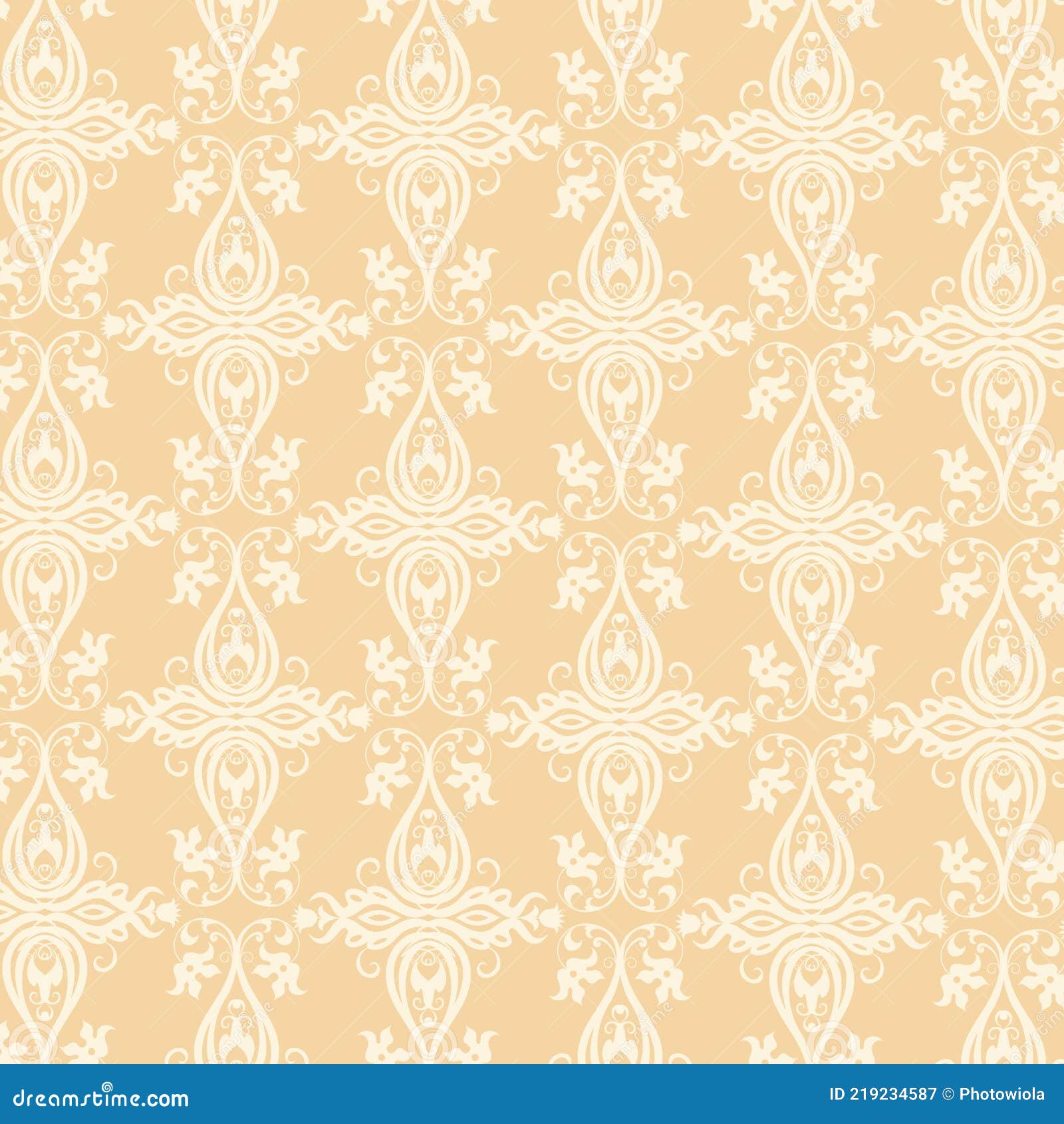 Decorative Oriental Pattern for Fabrics, Wallpapers and Paper. Stock