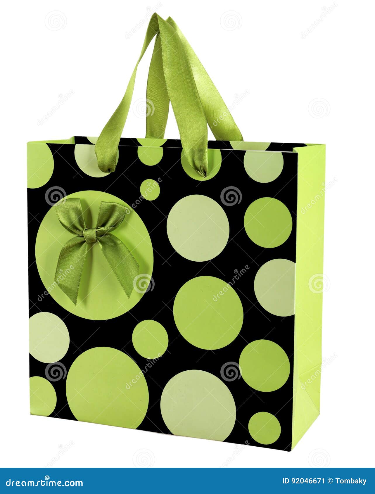 Decorative paper gift bag stock image. Image of party 92046671