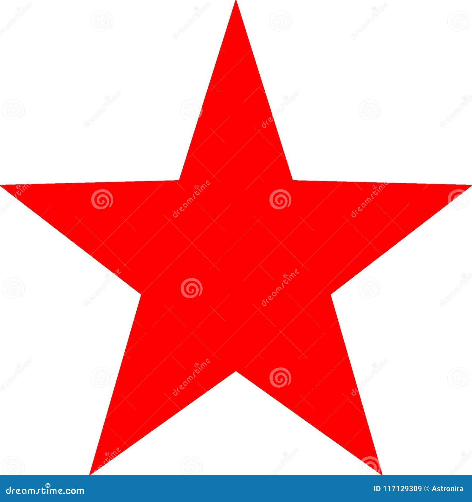 Video Star Coloring Red Decorative Pentagonal Star In A Red Color Stock Image