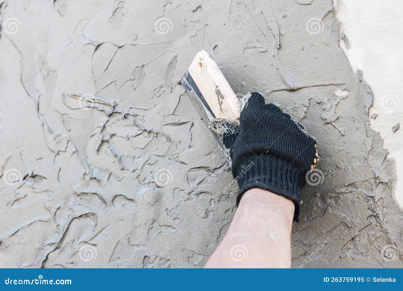 Decorative Plaster Coating, Master Makes the Texture of