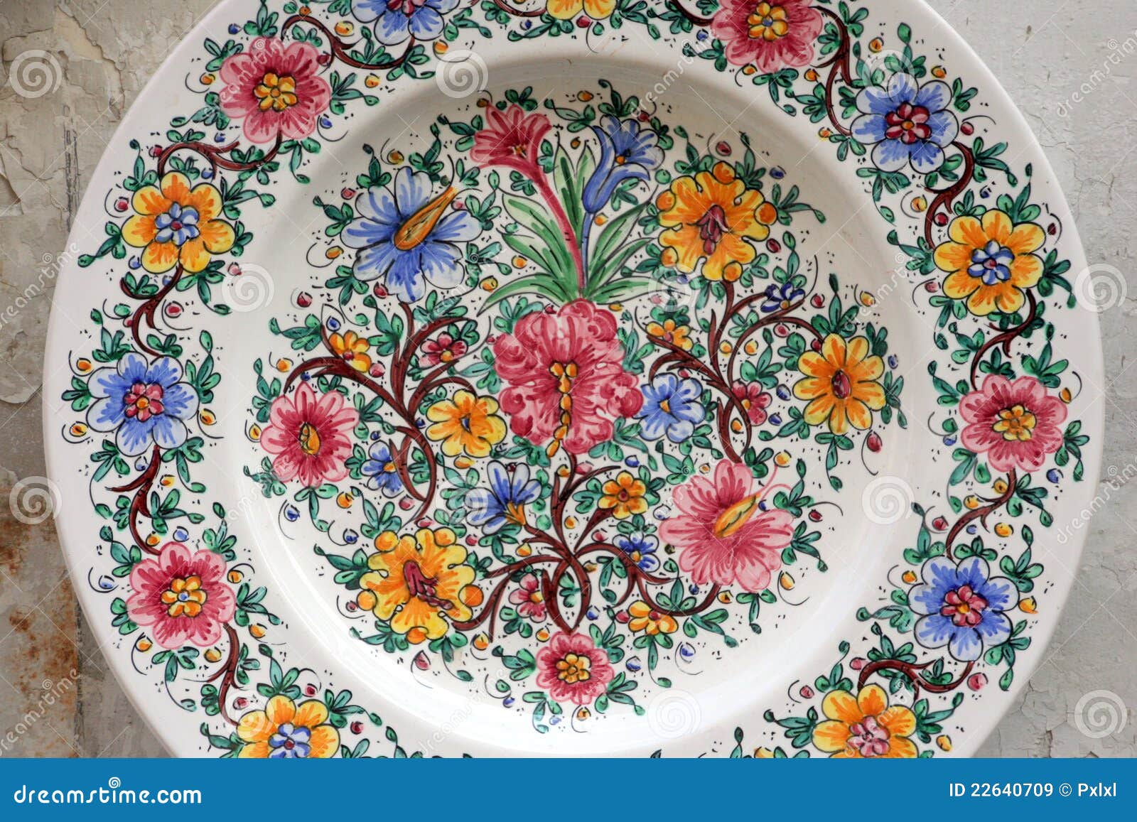 Decorative plate stock image. Image of colour, ethnic 22640709