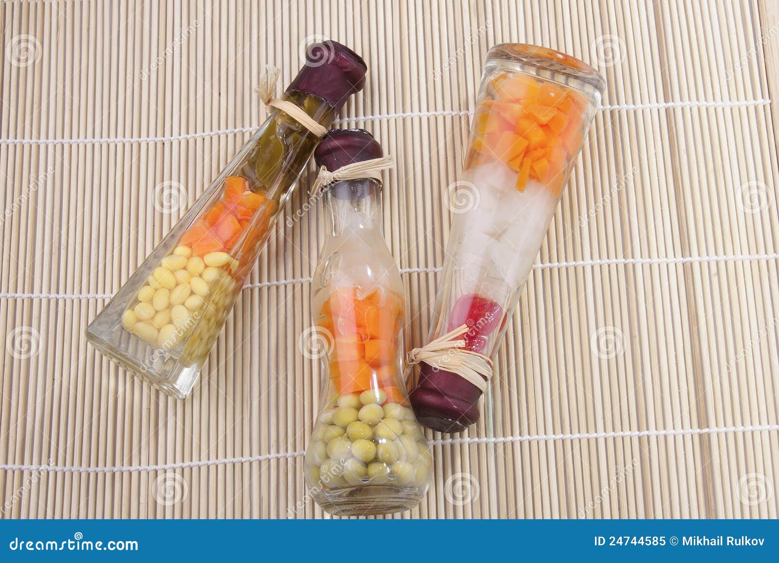 Decorative Preserved Vegetables Stock Image Image of carrots, glass 24744585