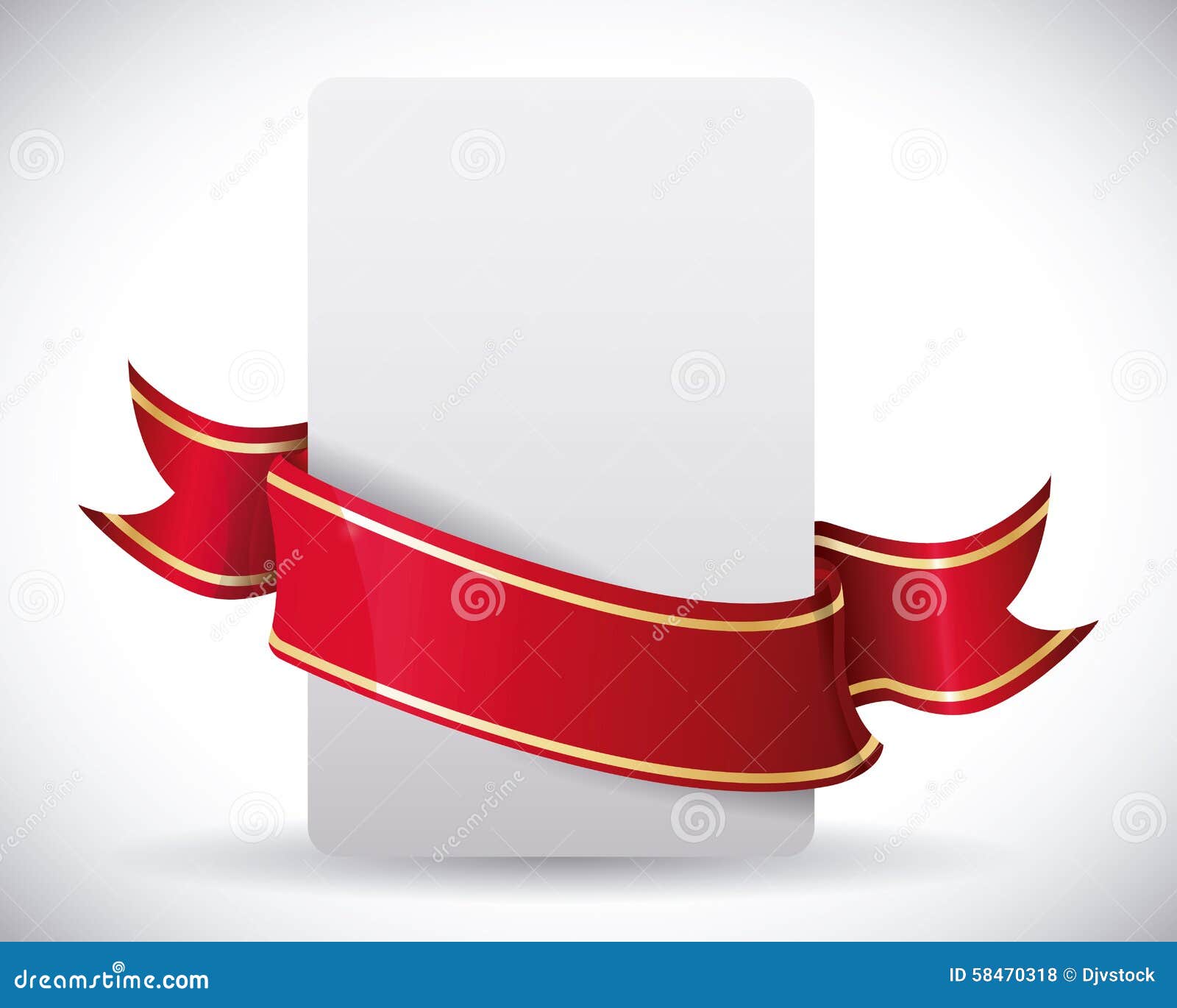 Decorative ribbon design. stock vector. Illustration of graphic 58470318