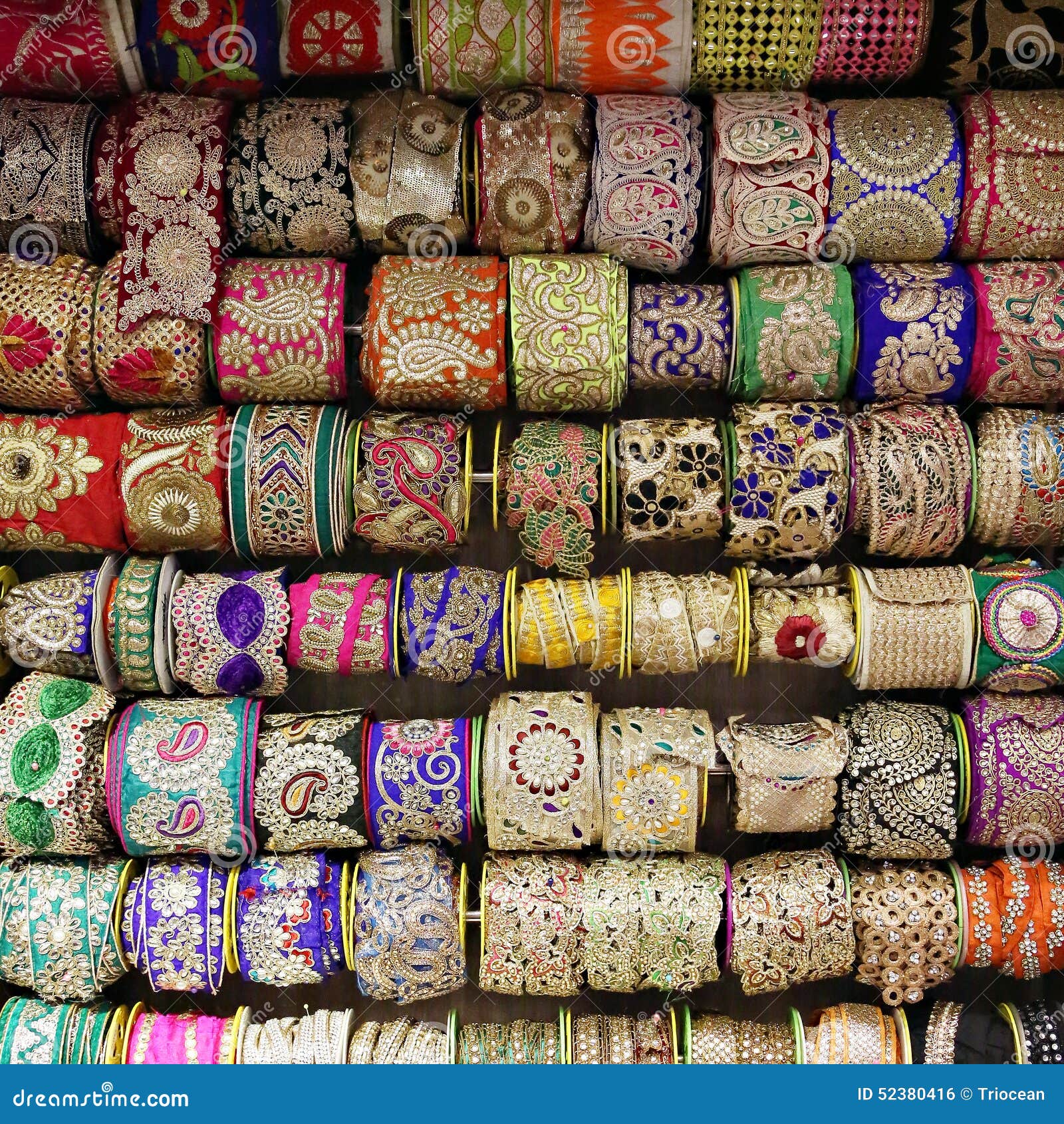 Decorative ribbons stock photo. Image of color, patterned 52380416