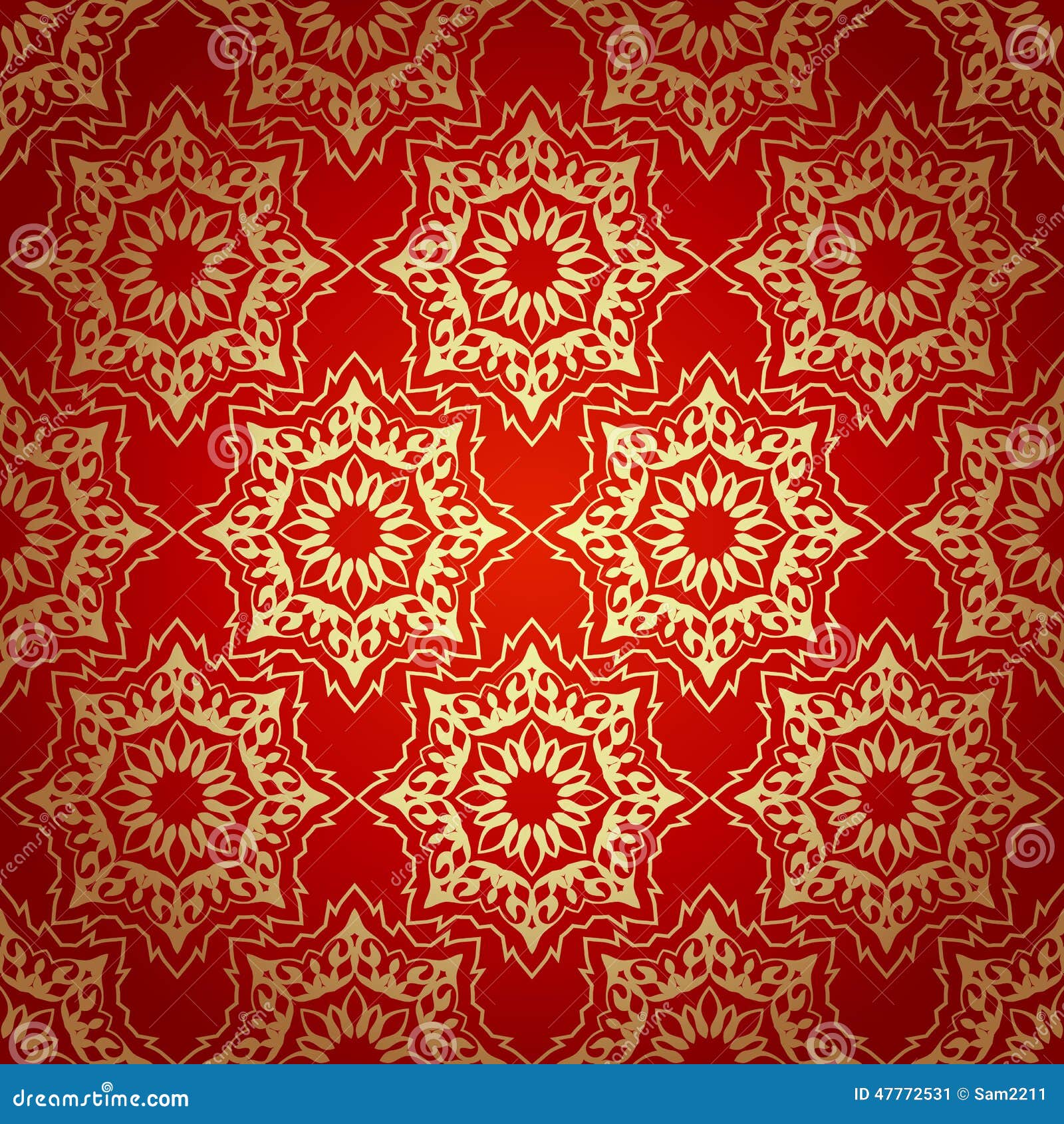 Decorative Seamless Pattern in Ottoman Motif Stock Vector ...