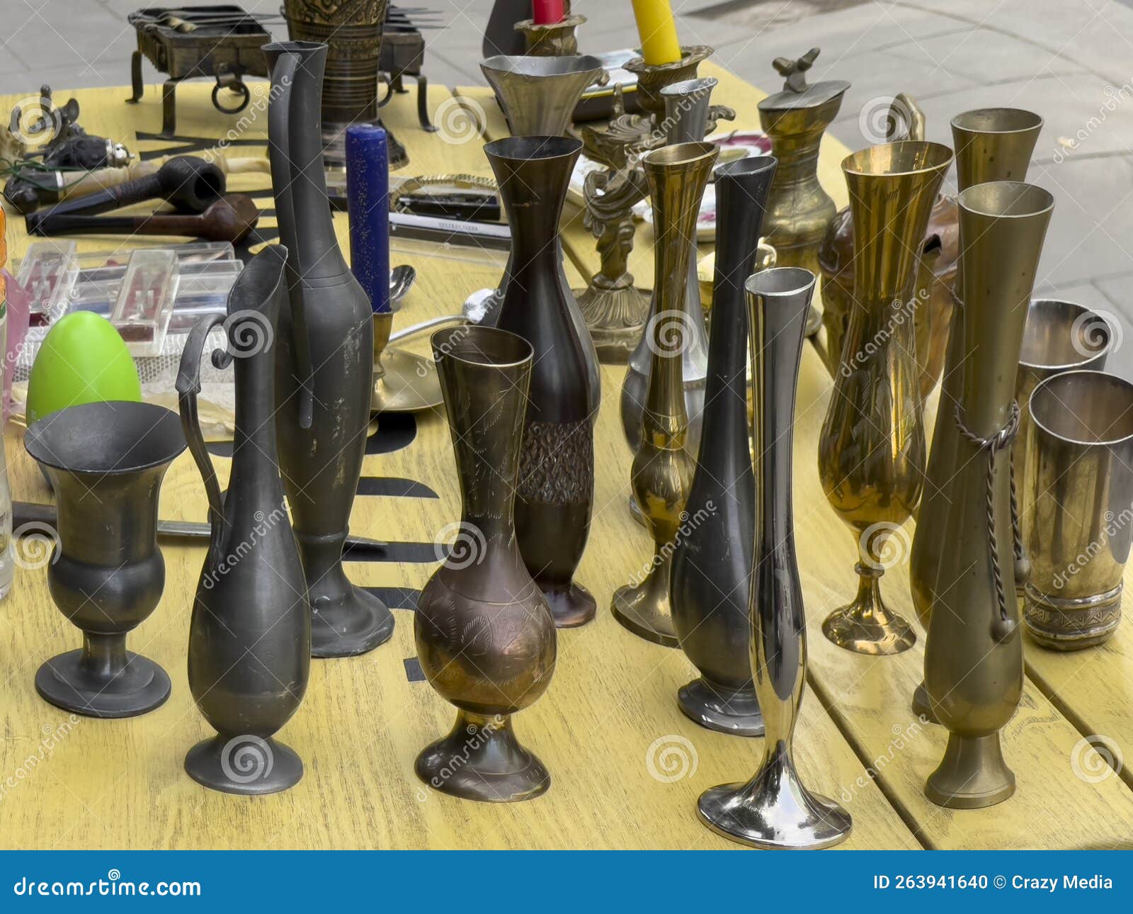 Decorative and Showcase Models of Vases, Glasses, Jugs with Antique