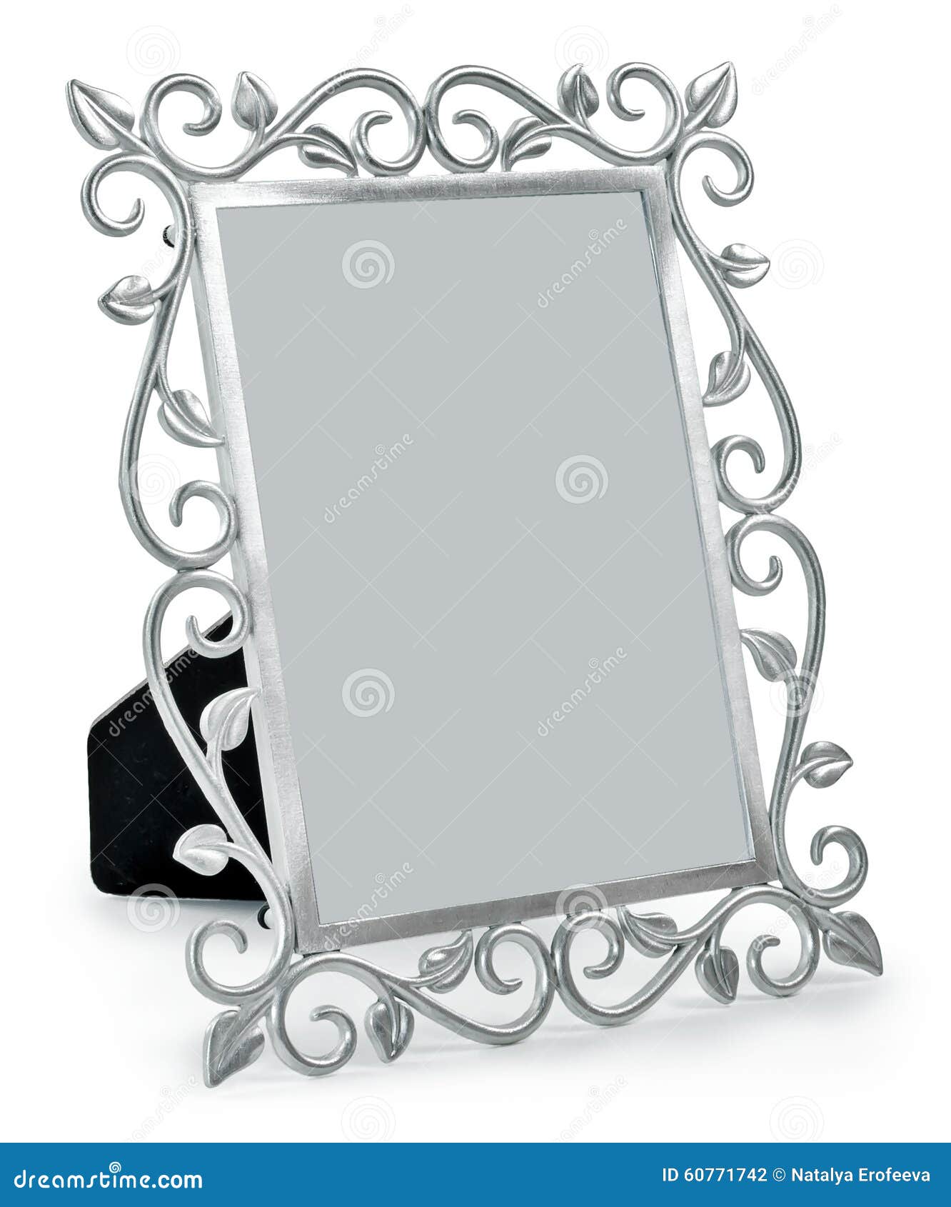 Decorative Silver Metal Frame Stock Photo Image of frame, edging