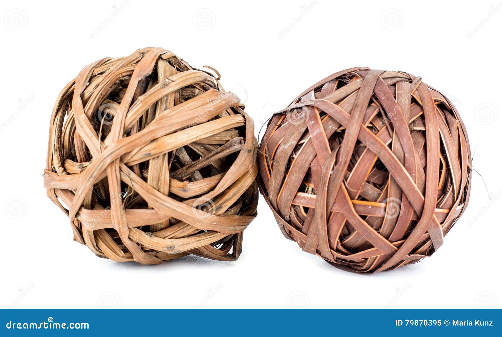 Decorative Spheres on White. Stock Image Image of wood, twisted 79870395