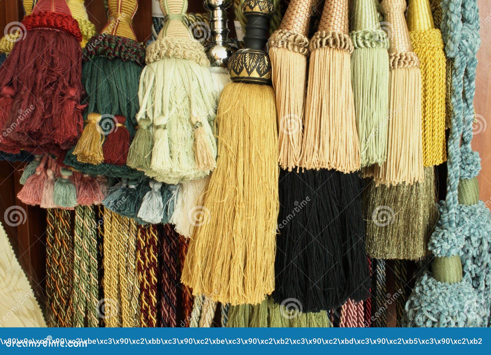 Decorative tassels stock image. Image of curtain, home 9070377