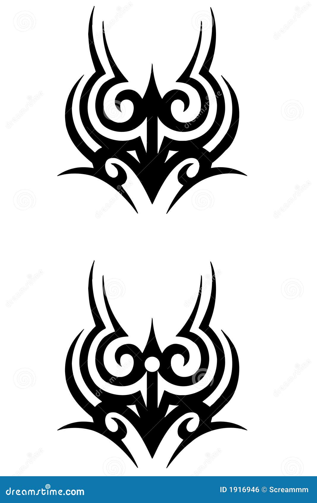 Decorative Tattoo Design stock illustration. Illustration of dynamic - 1916946