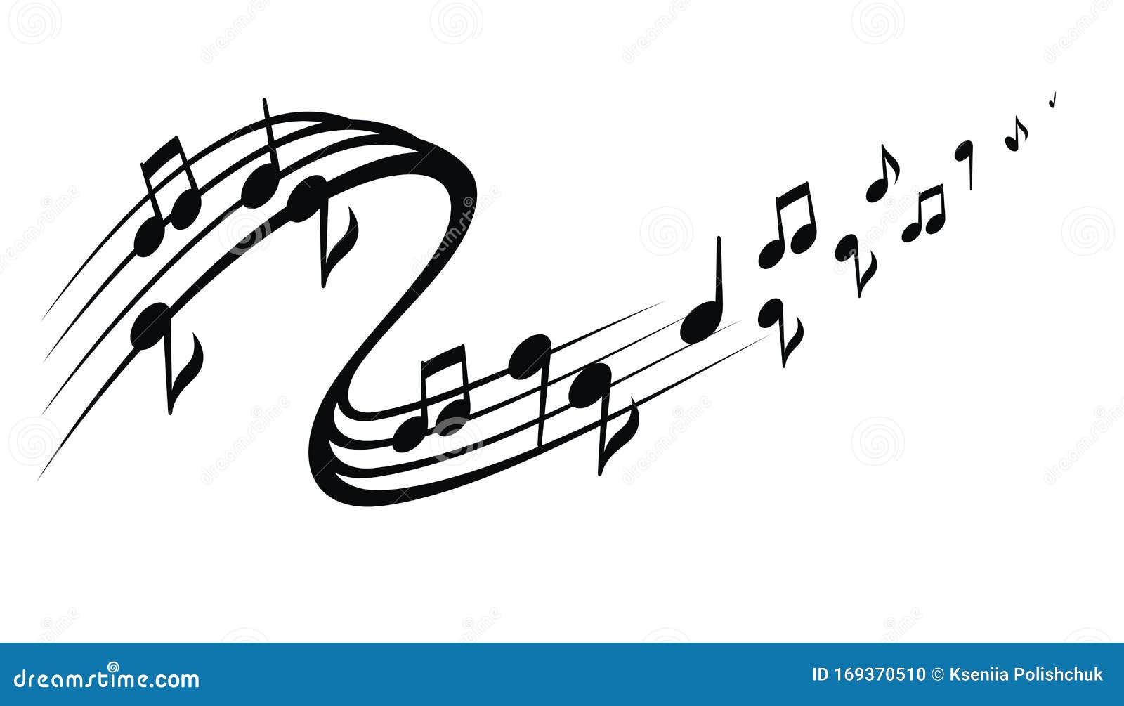 Decorative Tattoo Music Notes, Musical Design Element, Isolated ...