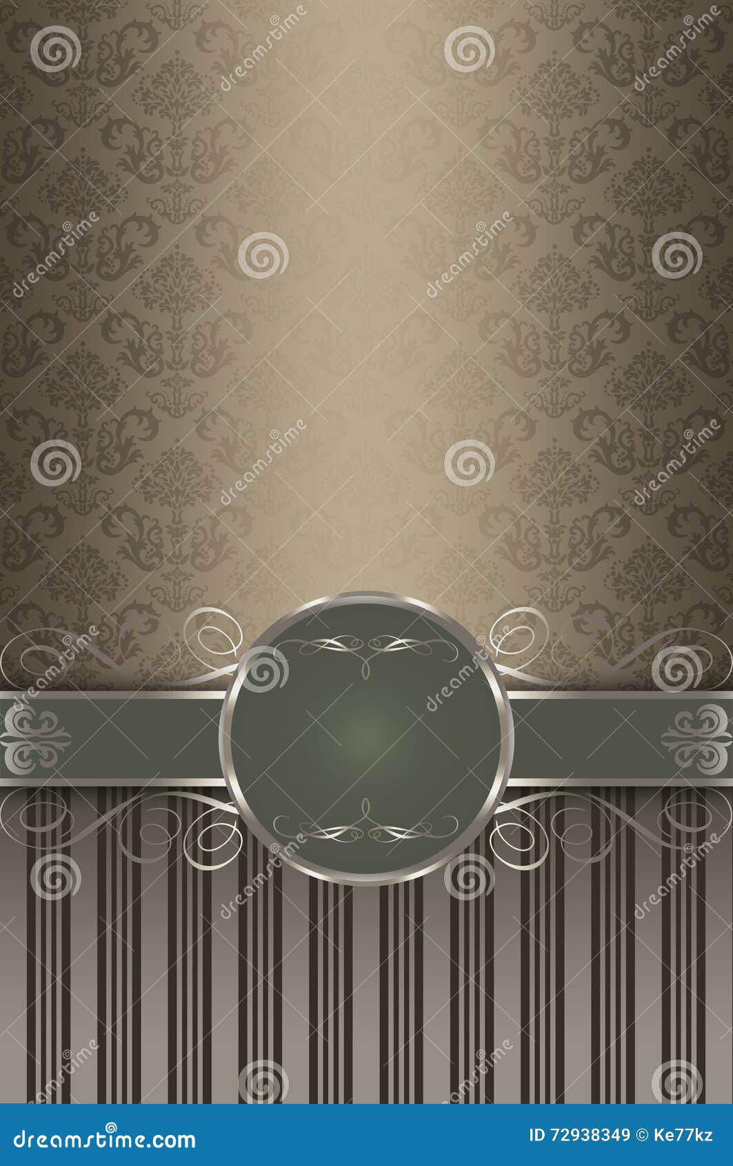 decorative vintage background with old-fashioned border