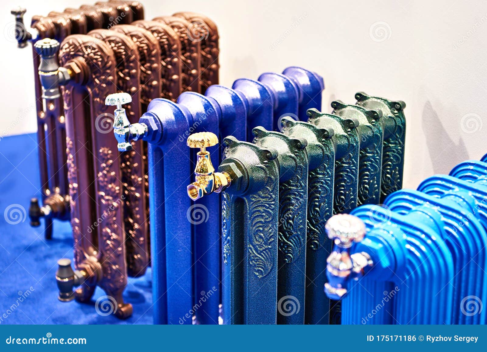 Decorative Radiators in Store Stock Photo Image of metal, modern