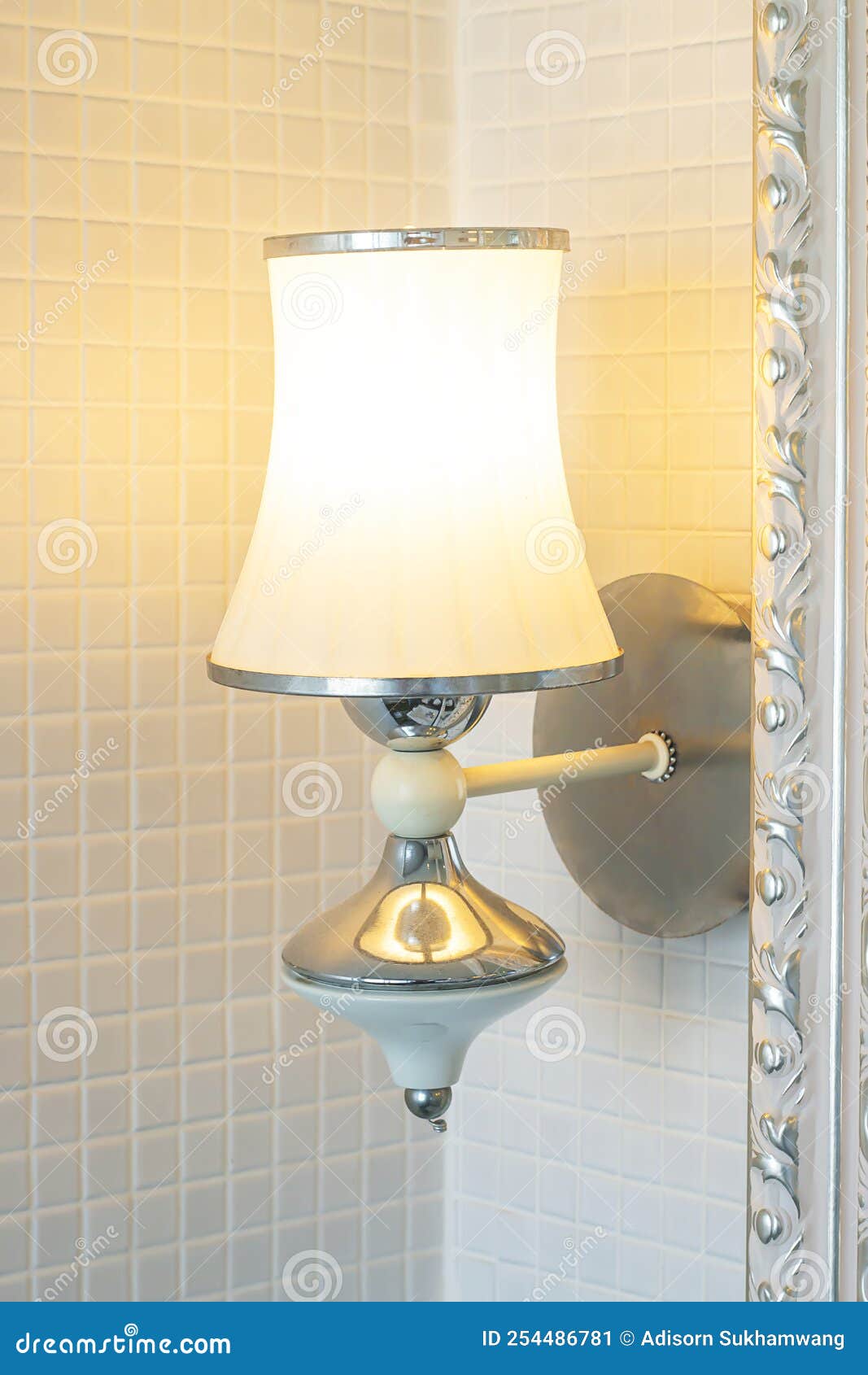 Decorative Wall Lamps in the Bathroom Stock Image Image of decorative