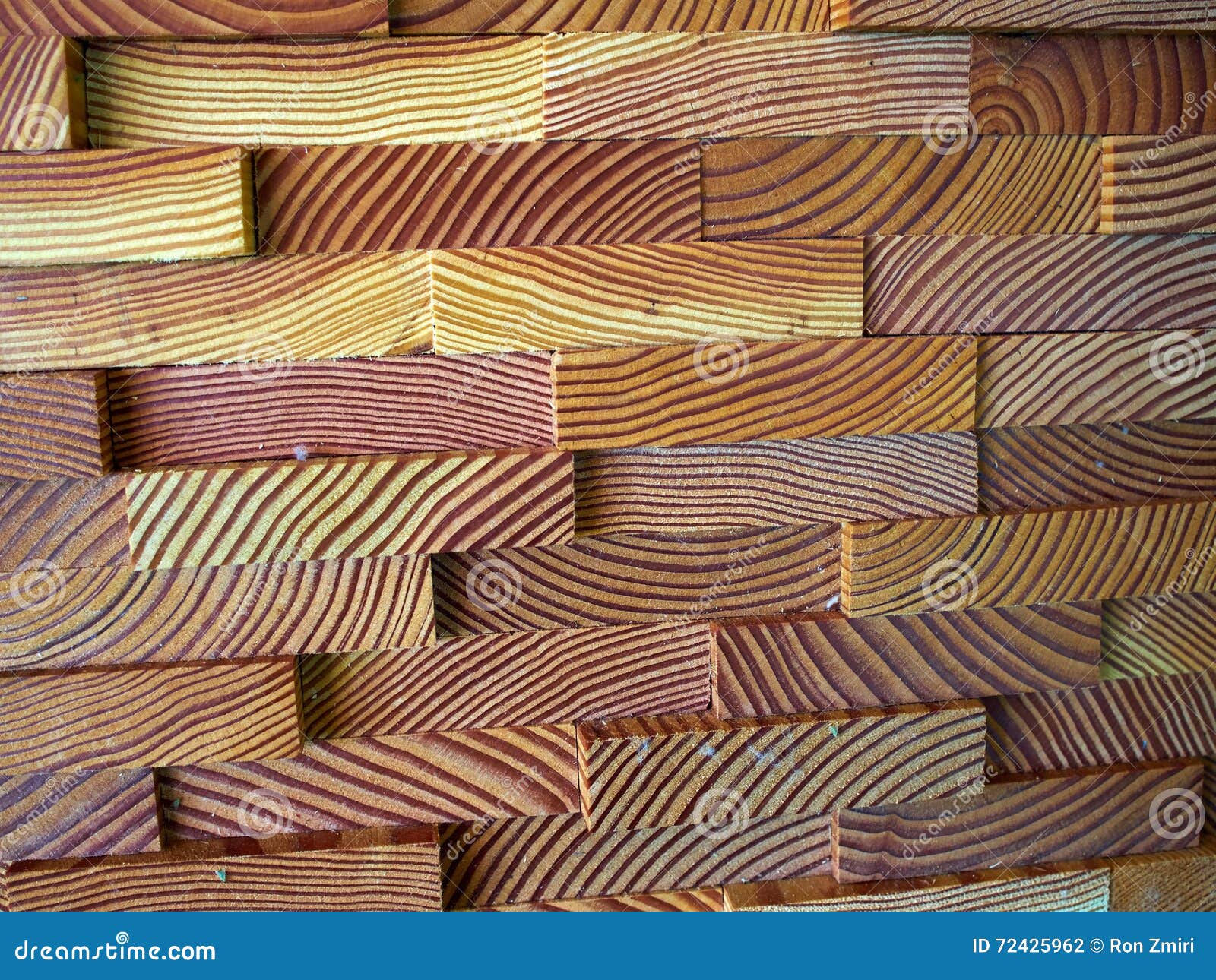 Decorative Wall Made of Wooden Planks Stock Photo Image of close