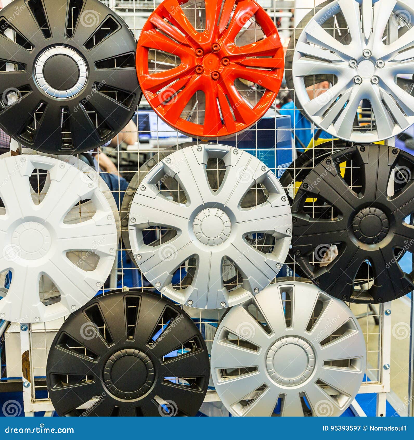 Decorative Wheel Covers Closeup, Auto Tuning Stock Image Image of