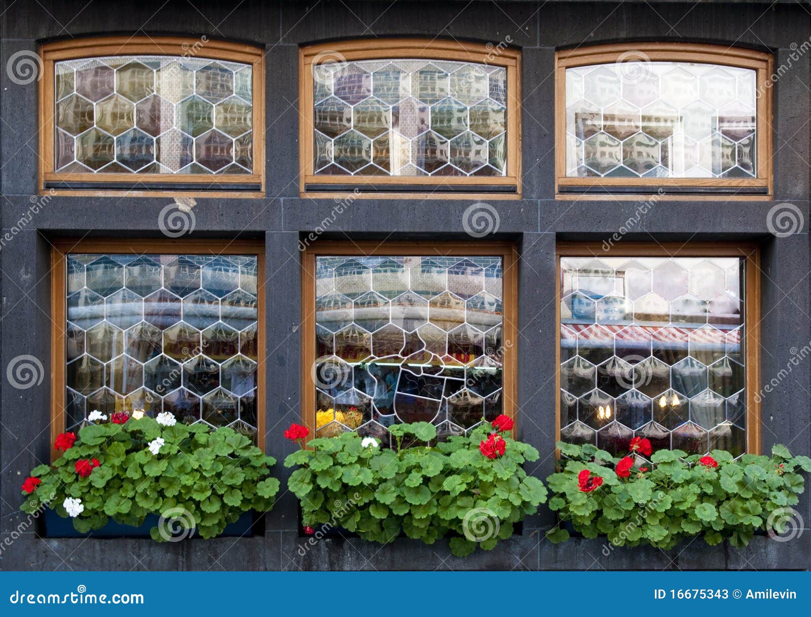 Decorative windows stock image. Image of display, green 16675343