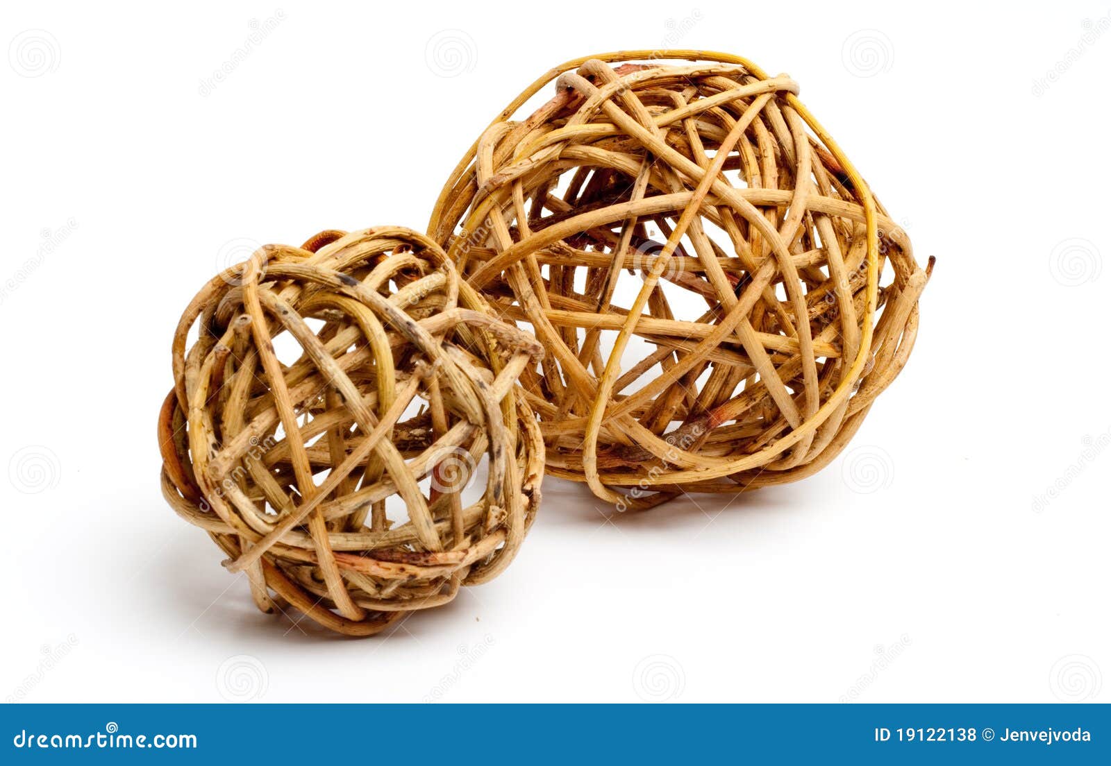 Decorative Wood Balls Isolated Stock Photo Image of wood, sphere