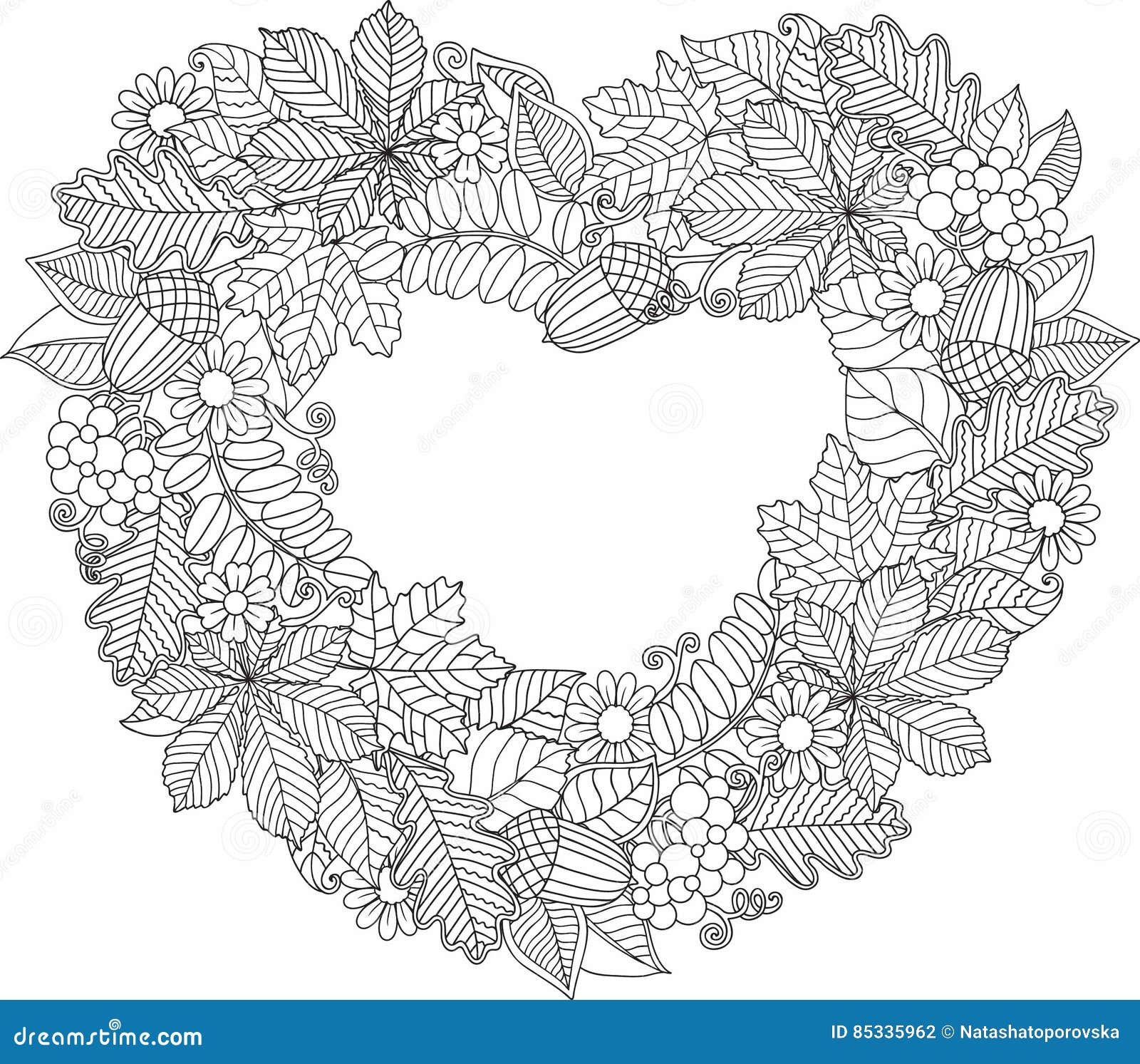 Download 298+ Embroidered Autumn Leaf Garland Coloring Pages PNG PDF File