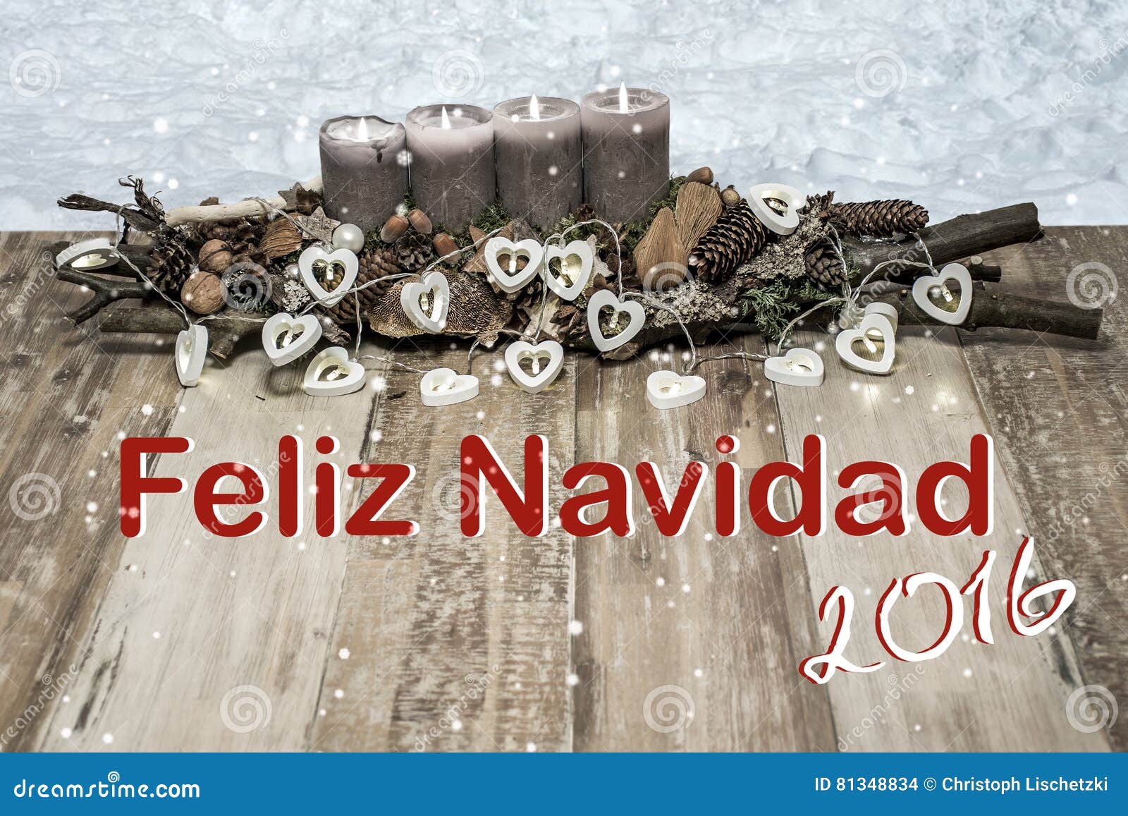 Auguri Di Buon Natale Latino.Decorazione Di Buon Natale Che Brucia Il Latino Americano Grigio 2016 Del Messaggio Di Testo Della Lampada Del Cuore Della Neve D Fotografia Stock Immagine Di Natale Romantico 81348834