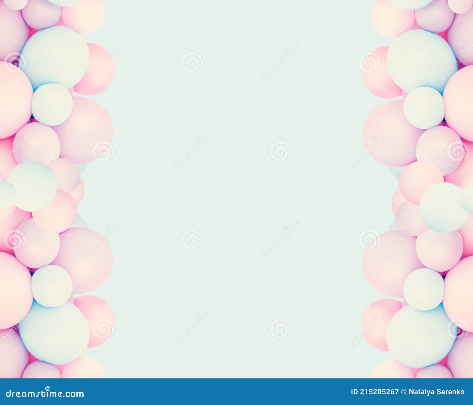 Decorazione Di Compleanno Con Palloncini Rosa E Menta Illustrazione di  Stock - Illustrazione di colorato, idea: 215205267