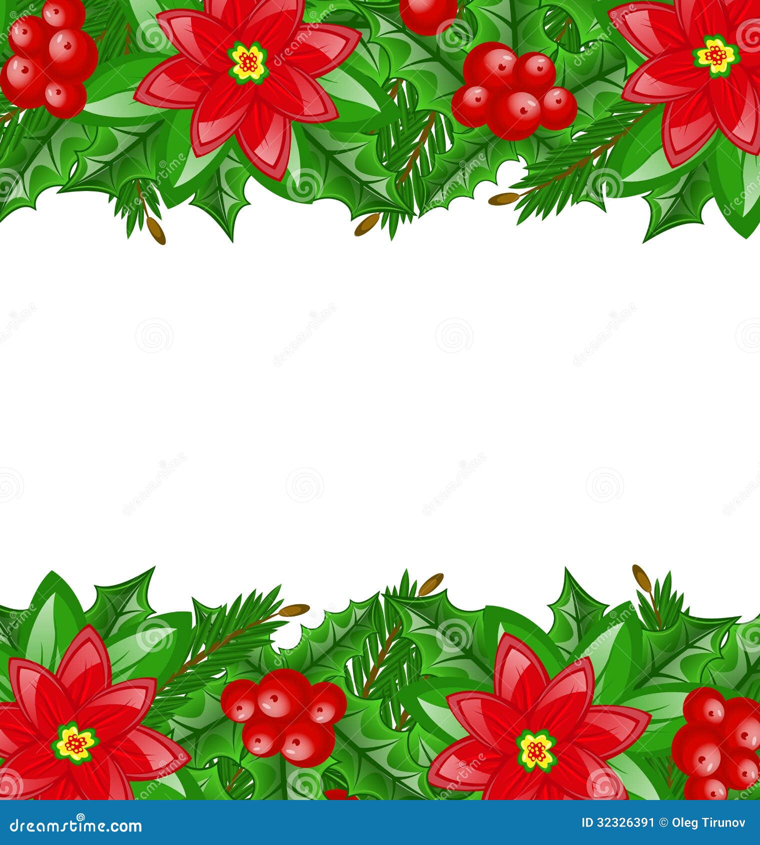 Disegni Di Stelle Di Natale.Decorazione Di Natale Con La Bacca E La Stella Di Natale Dell Agrifoglio Illustrazione Vettoriale Illustrazione Di Disegno Erba 32326391