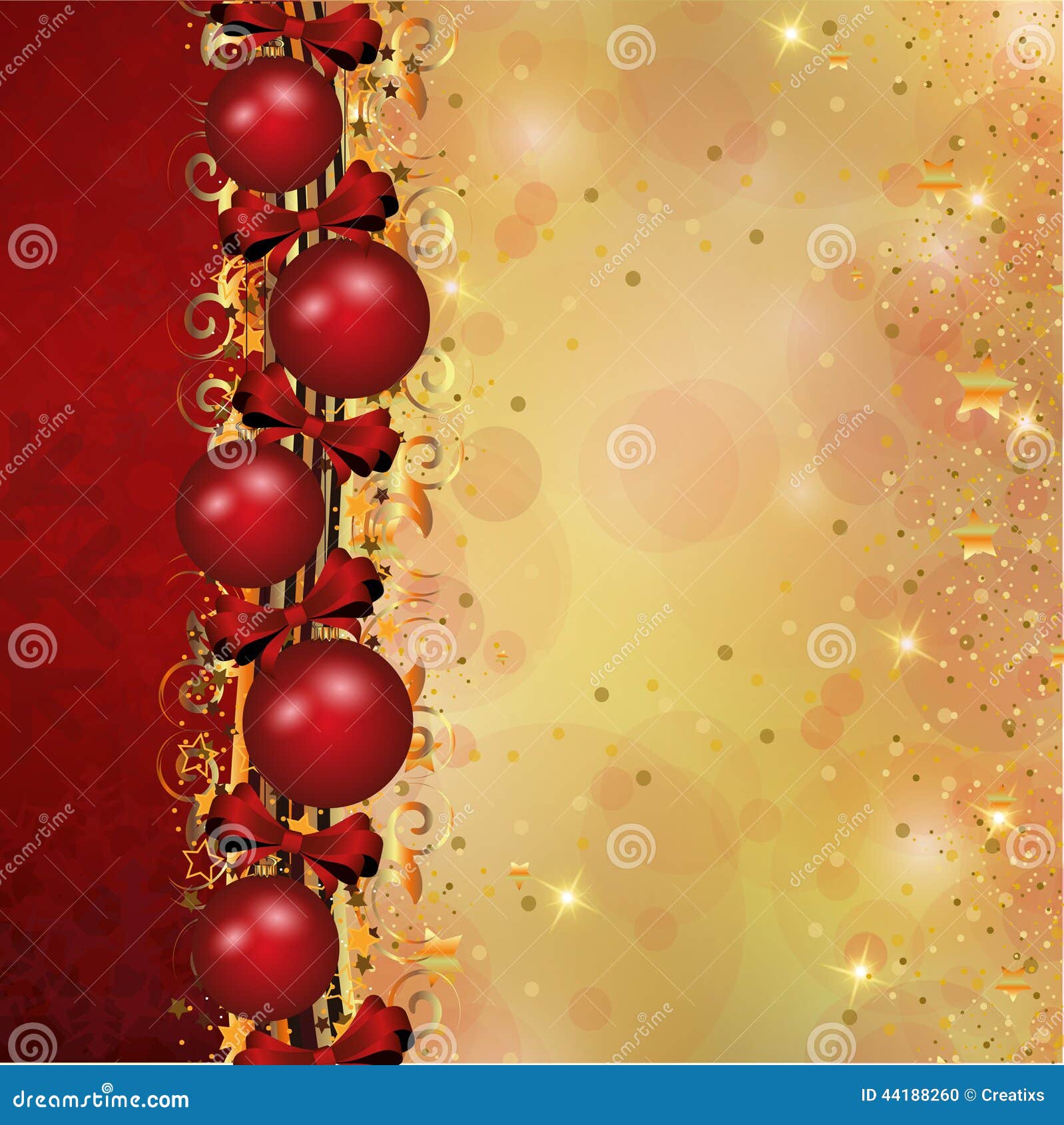Sfondi Natalizi Verticali.Decorazione Di Natale Nel Rosso E Nelle Bande Dell Oro Illustrazione Di Stock Illustrazione Di Brillare Colorful 44188260