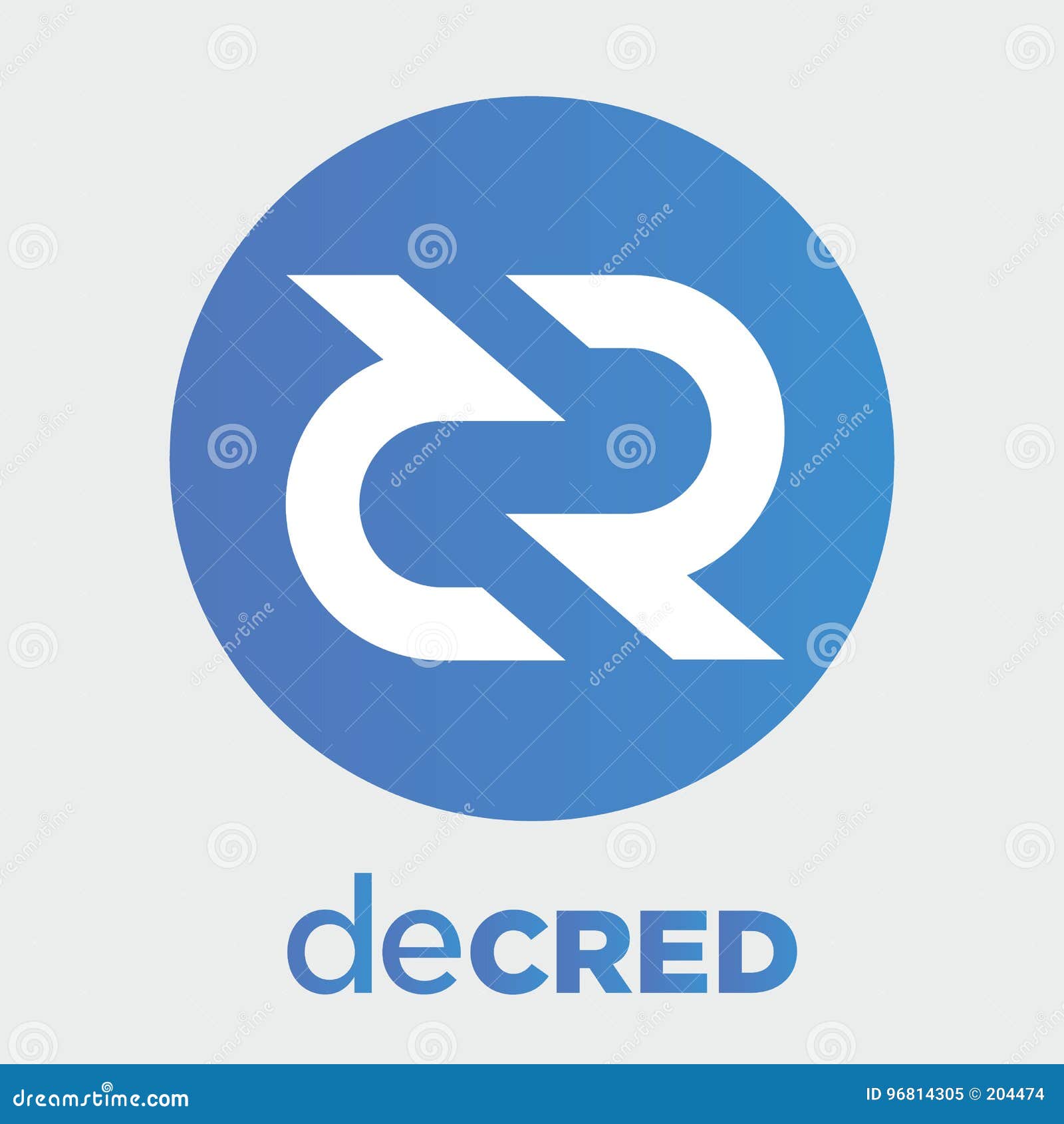 decred dcr decentralized blockchain criptocurrency  logo