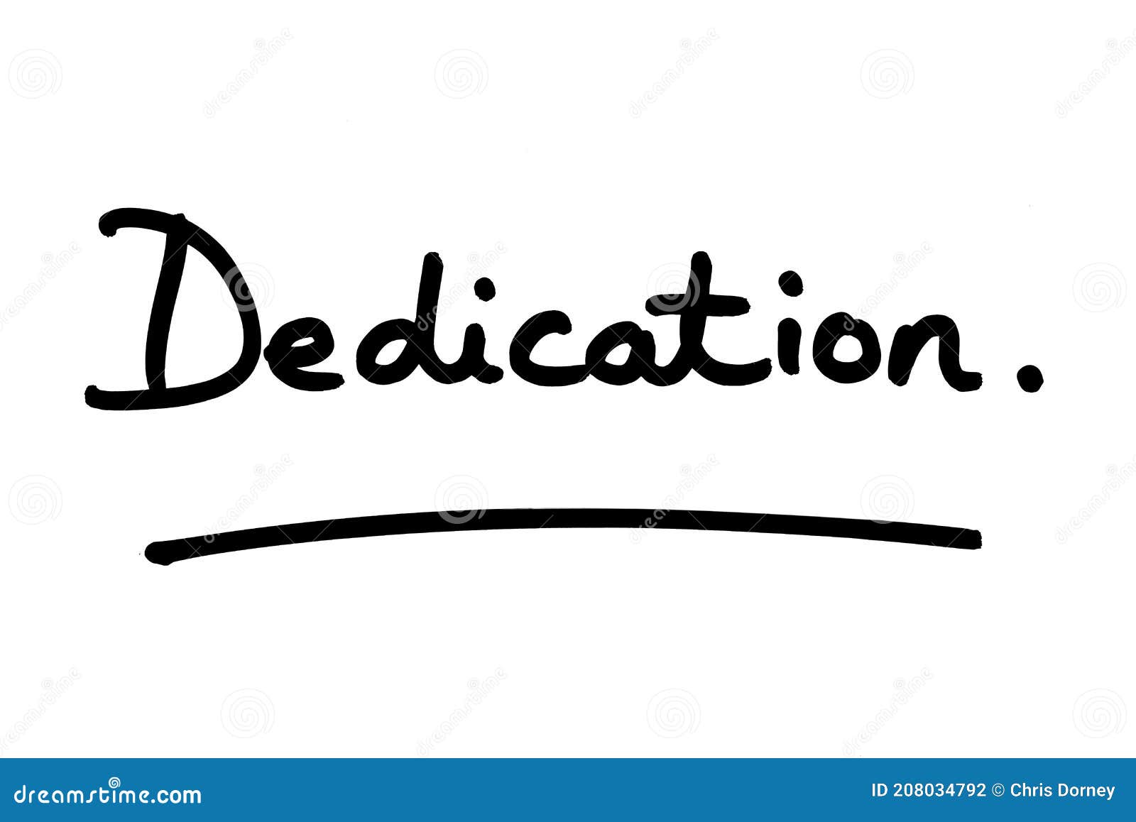 Dedication stock illustration. Illustration of committed