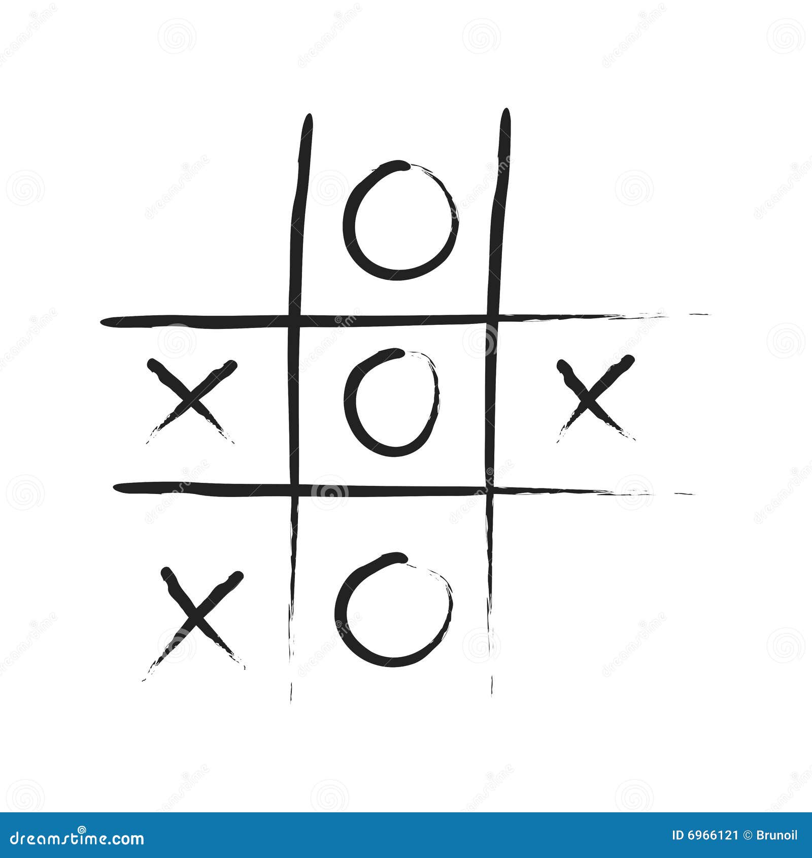 Tic tac toe esboço desenhado à mão tic tac toe jogo para crianças