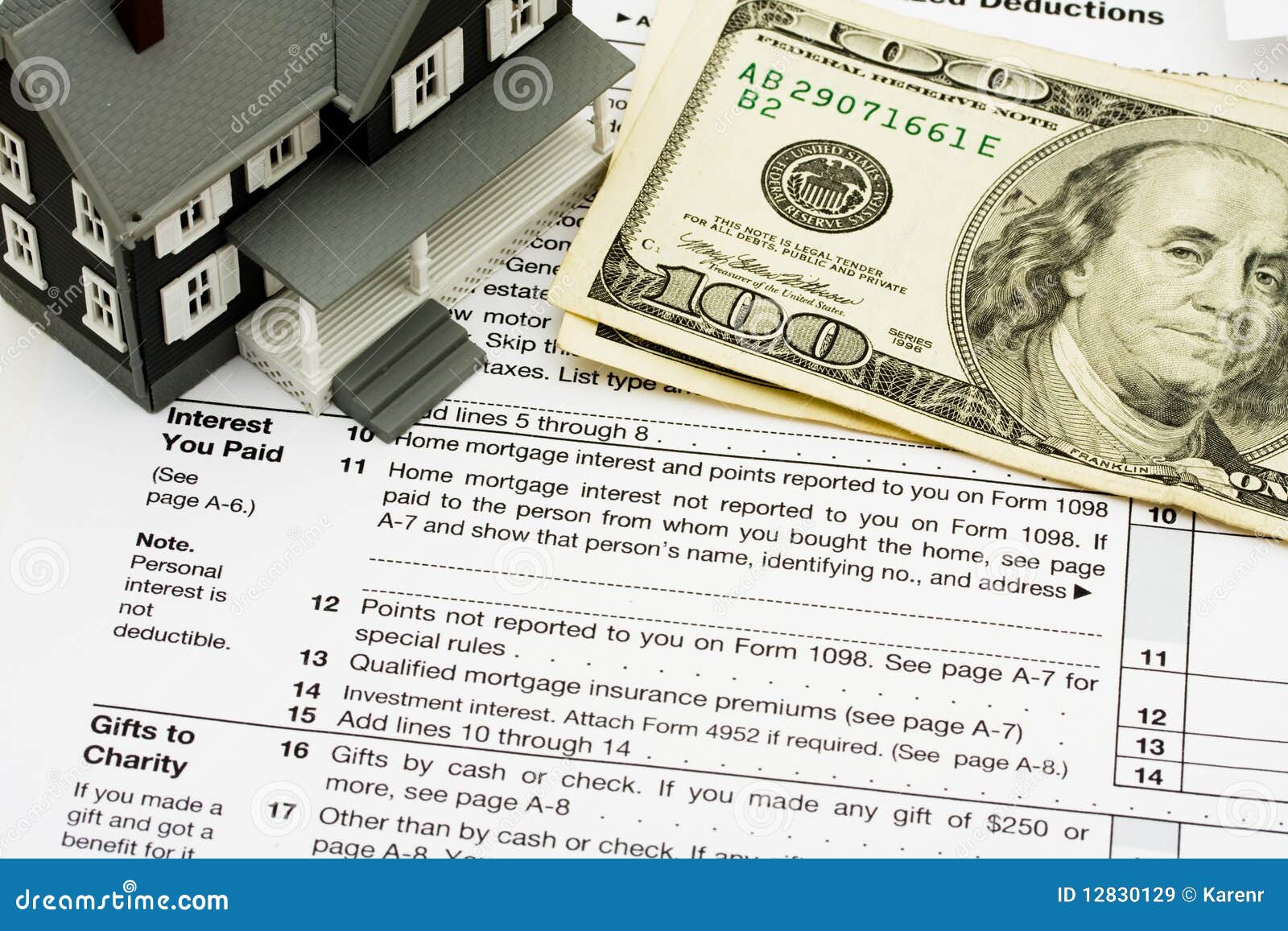 deduct-mortgage-interest-on-taxes-stock-image-image-of-federal