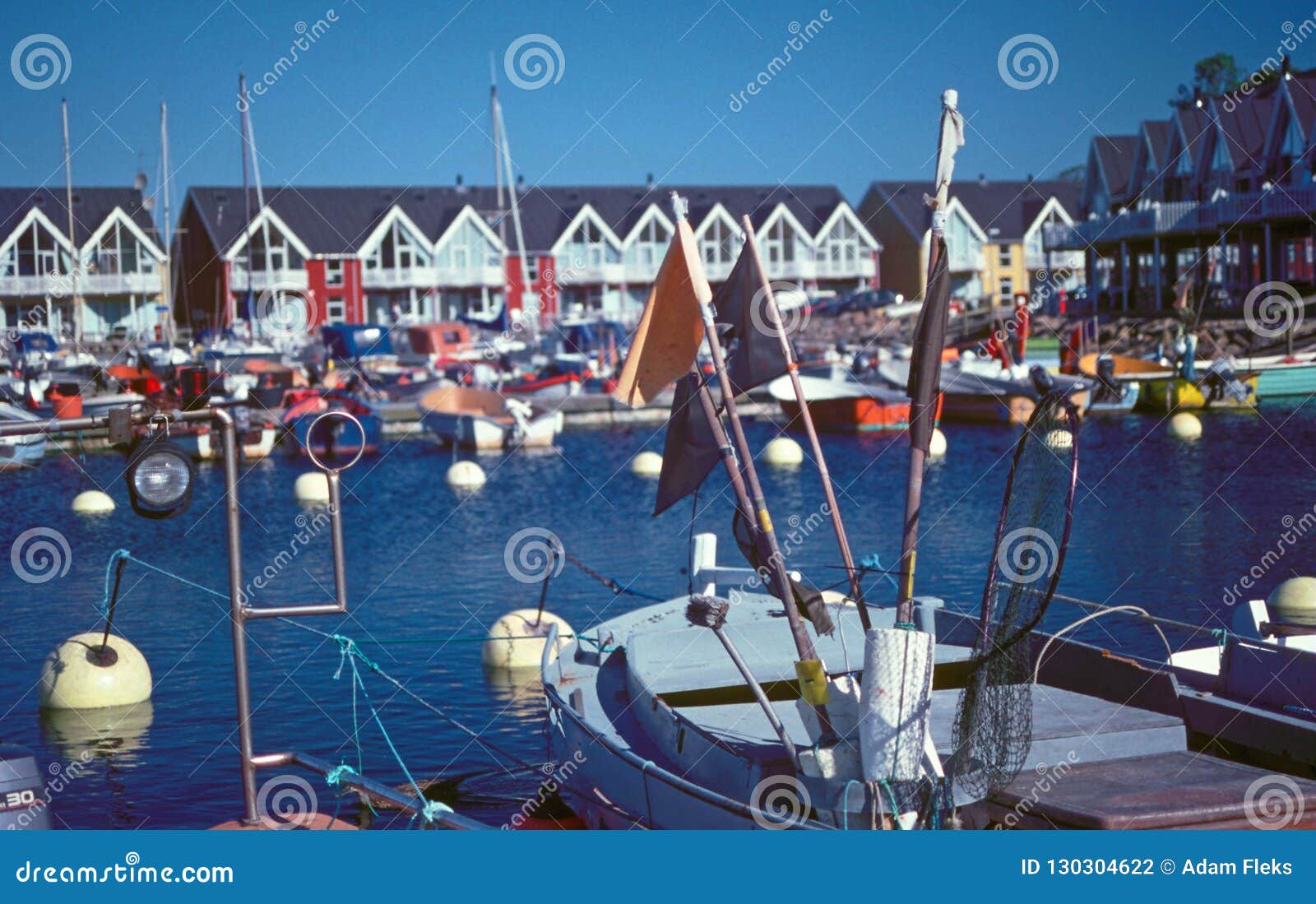 Deense Haslejachthaven Op Het Eiland Van Bornholms Redactionele