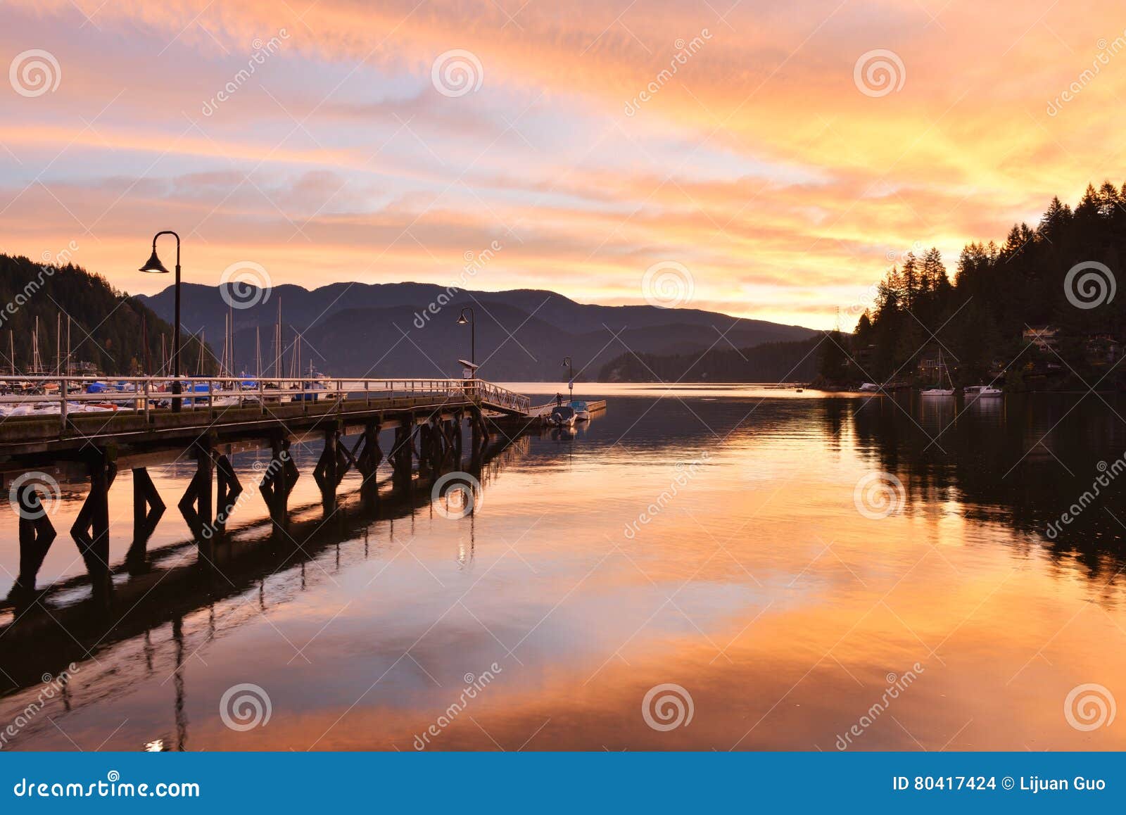 deep cove sunrise, north vancouver