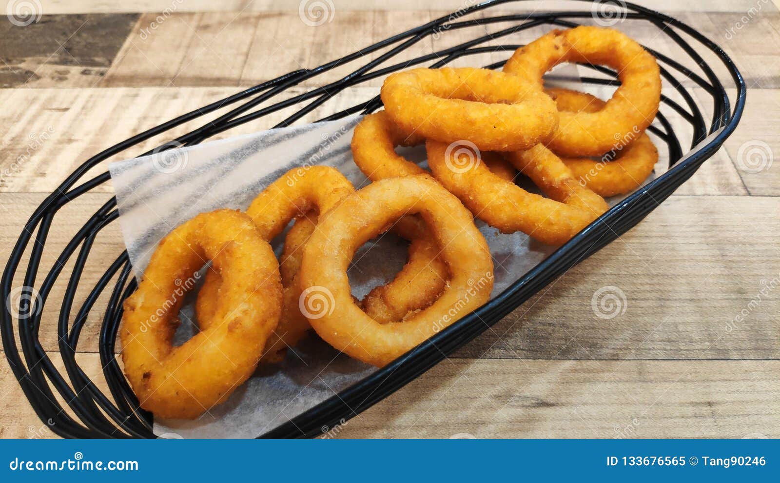 Deep Fried Battered Onion Rings Stock Image Image of starch, food