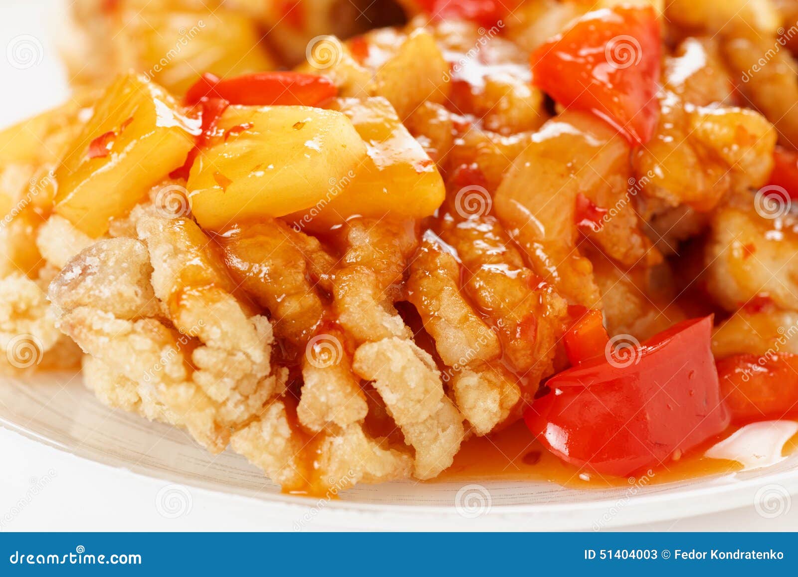 Deep Fried Carp in Sweetsour Sauce Stock Image Image of close