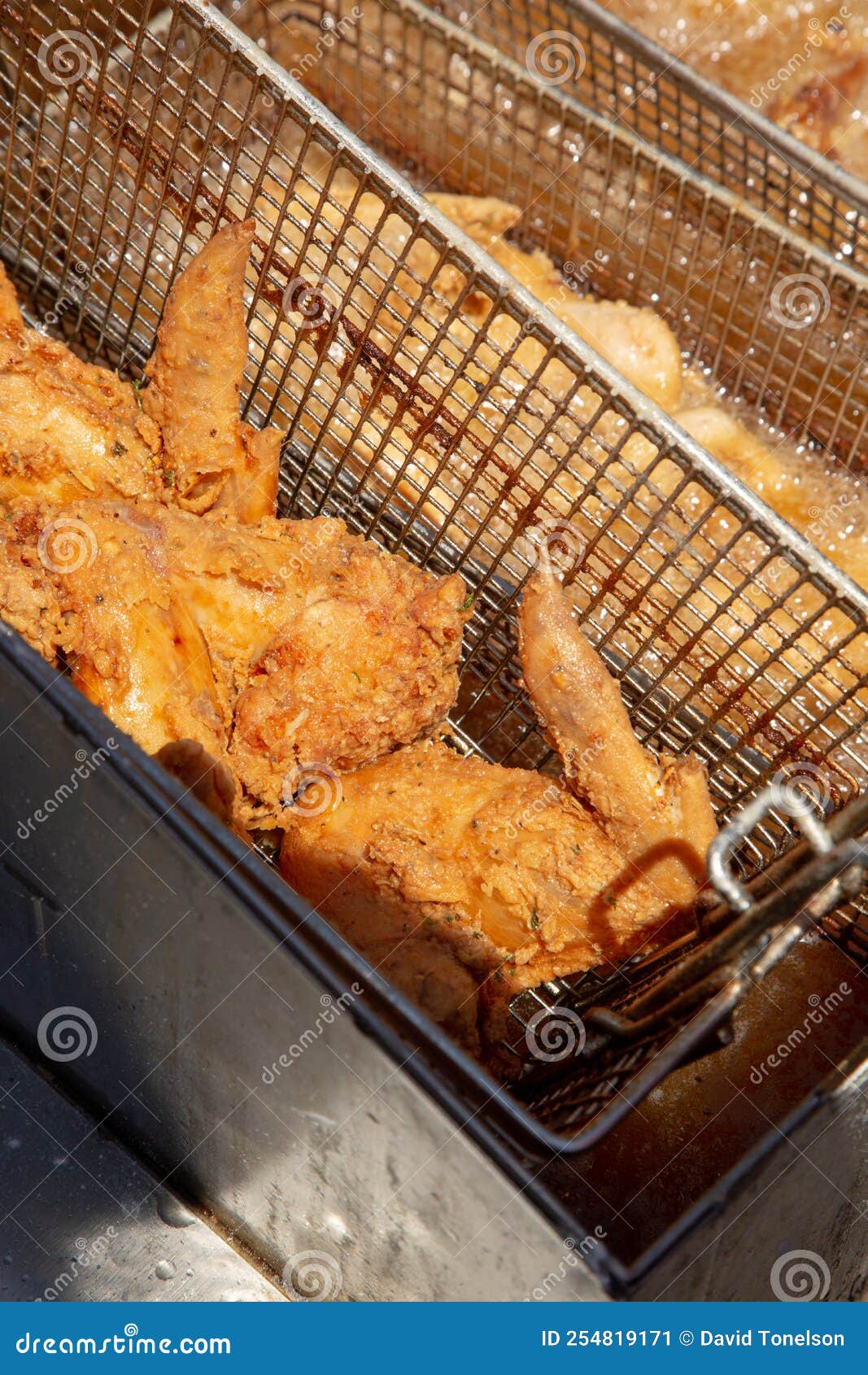 Deep Fried Chicken, Fryer Machine Stock Image Image of deep