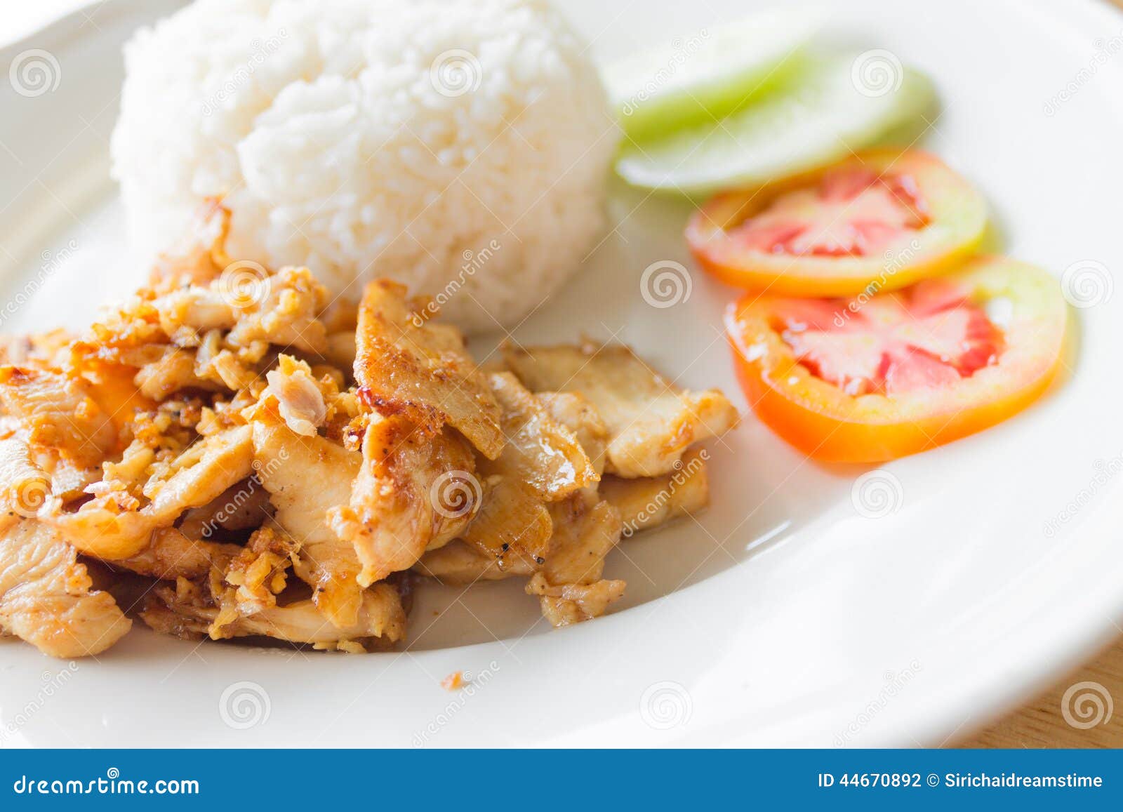 Deep Fried Chicken with Garlic and Pepper Stock Photo Image of tasty