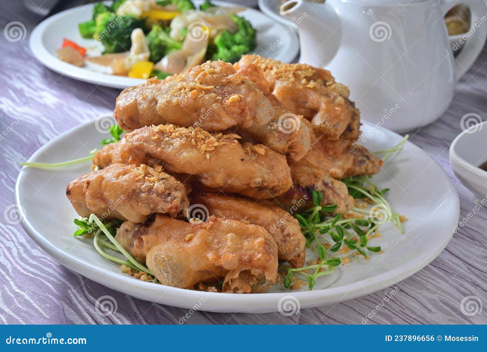 Deep fried Chicken wings stock photo. Image of roasted 237896656