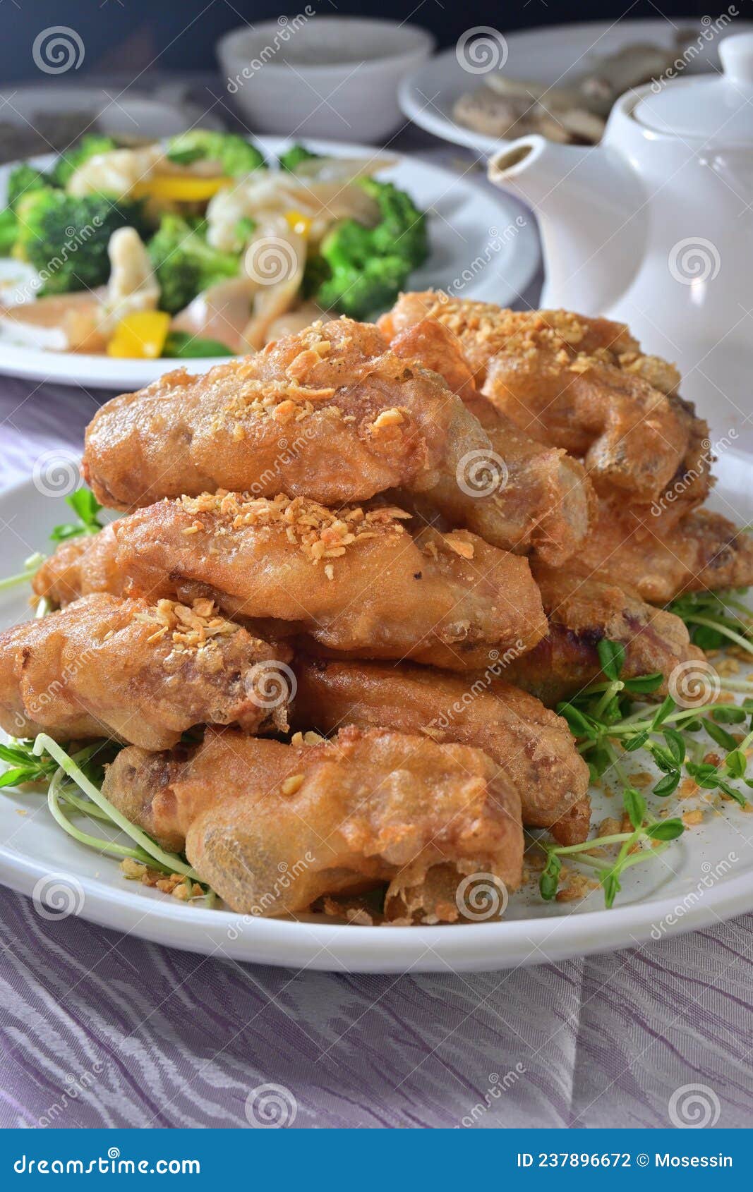 Deep fried Chicken wings stock photo. Image of food 237896672