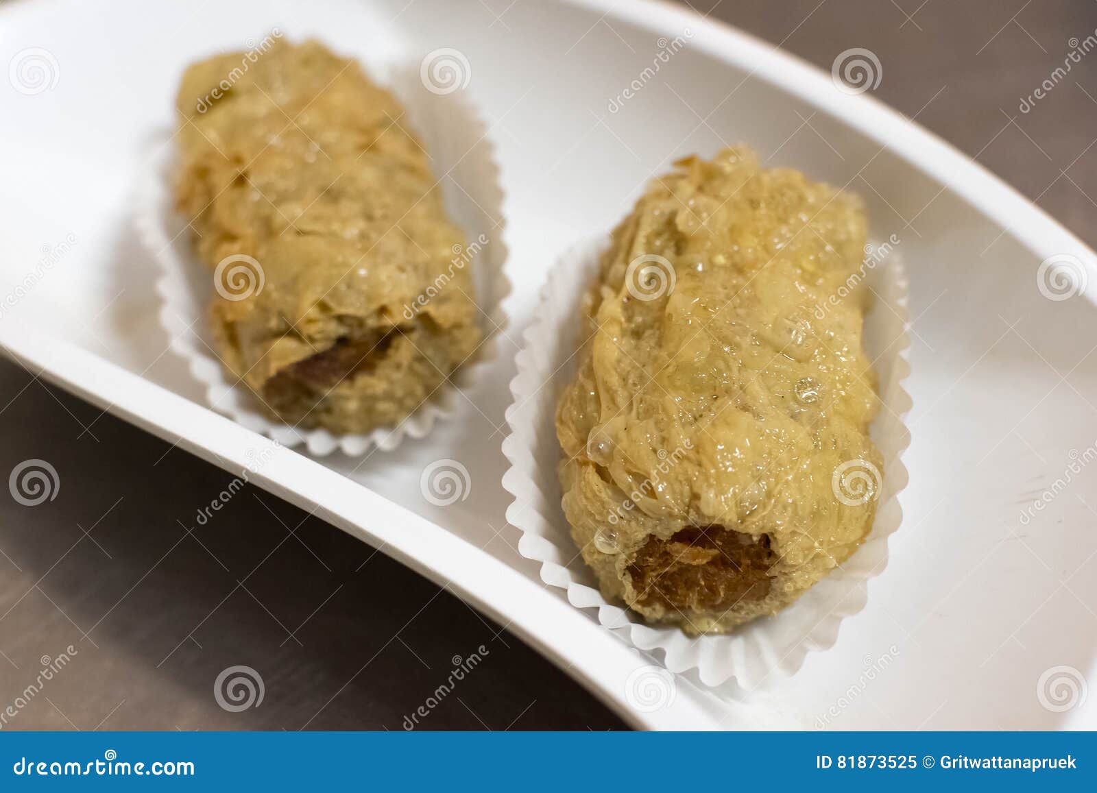 Deep Fried Crab Meat Roll stock image. Image of appetizer 81873525
