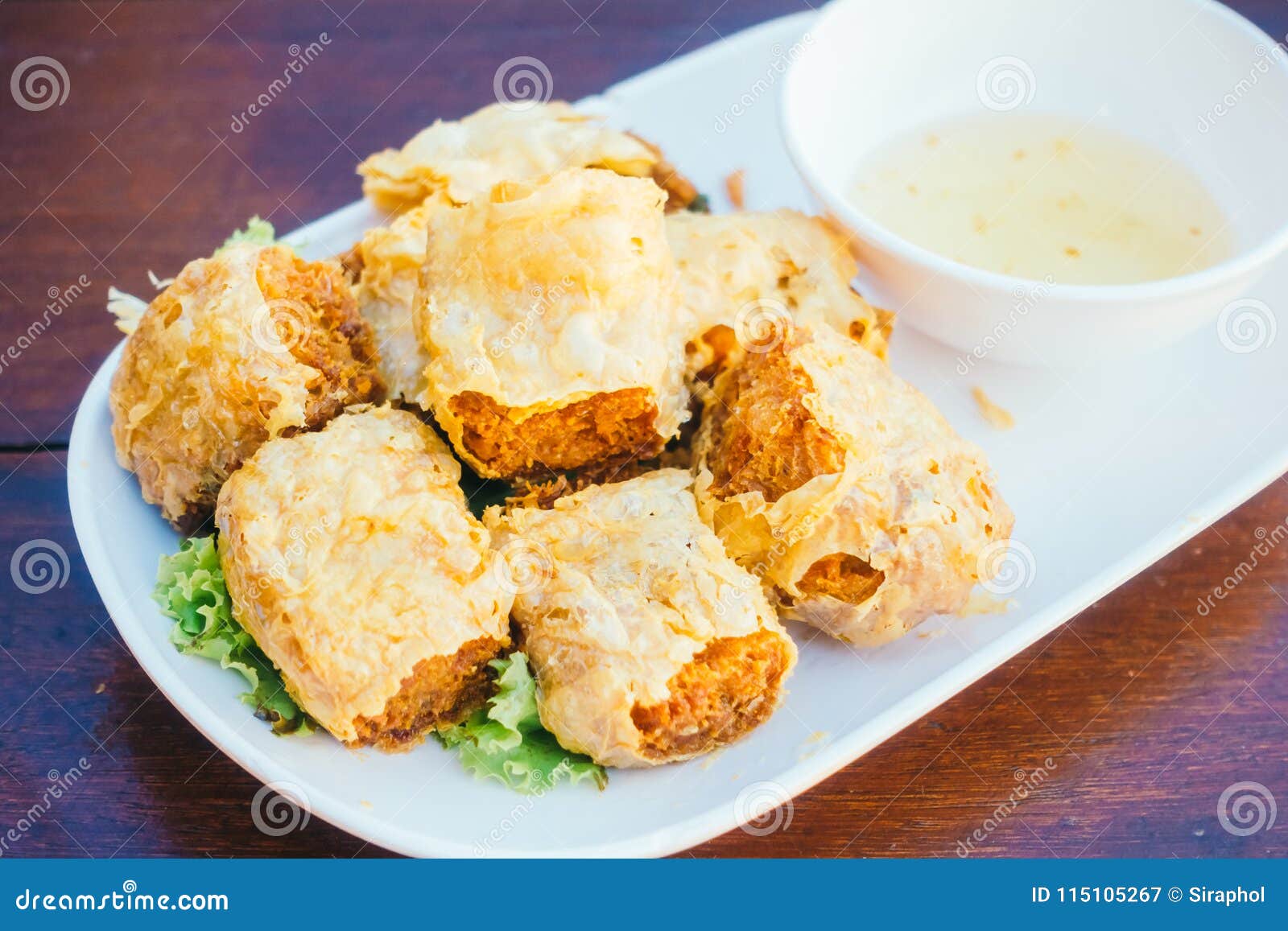 Deep fried crab roll stock image. Image of meat, roll 115105267