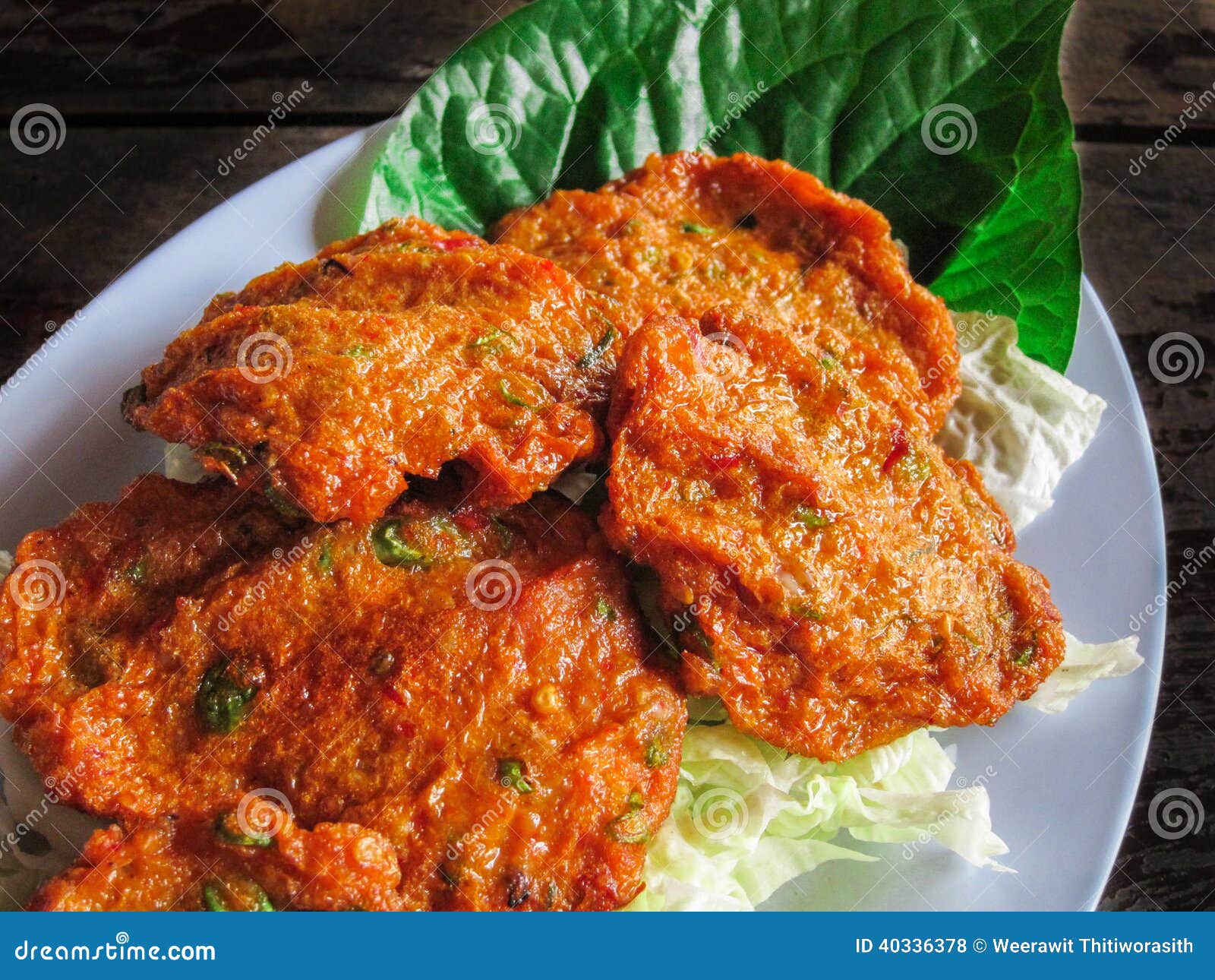 Deepfried Curried Fish Patties Stock Photo Image of spice, brown