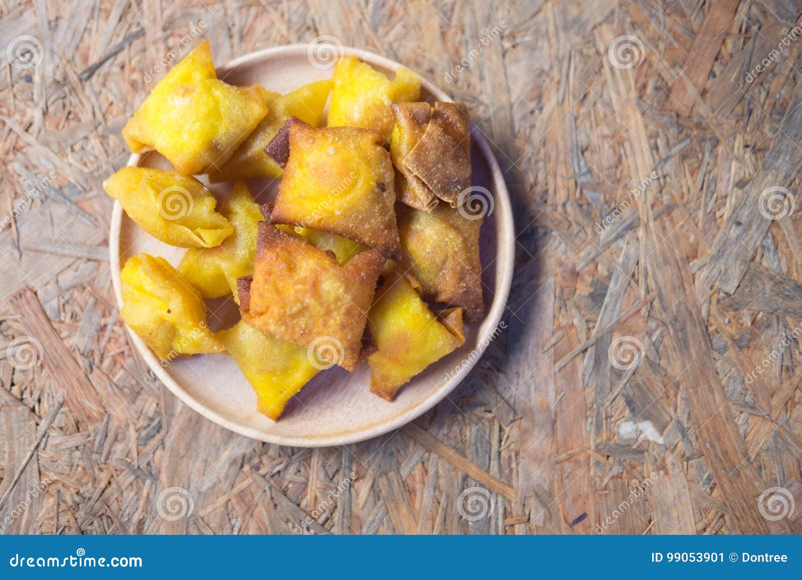 Deep Fried Dumplings Wonton Stock Image Image of asia, thai 99053901