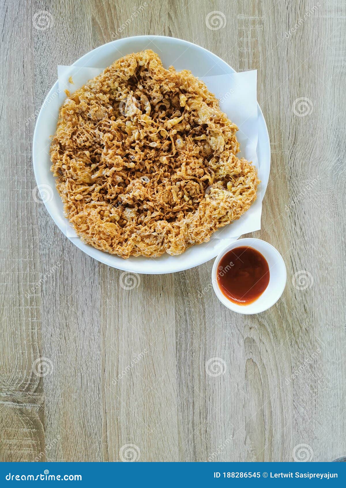 Deep Fried Egg, Thai Recipe Stock Image Image of sauce, isolated