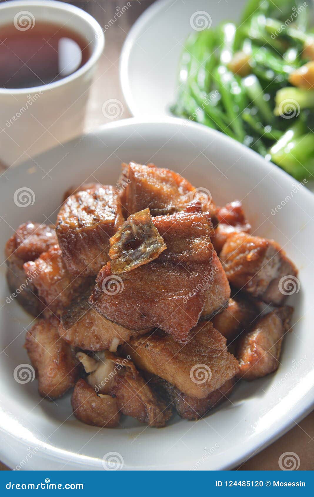 Deep fried Fish nugget stock photo. Image of shanghai 124485120